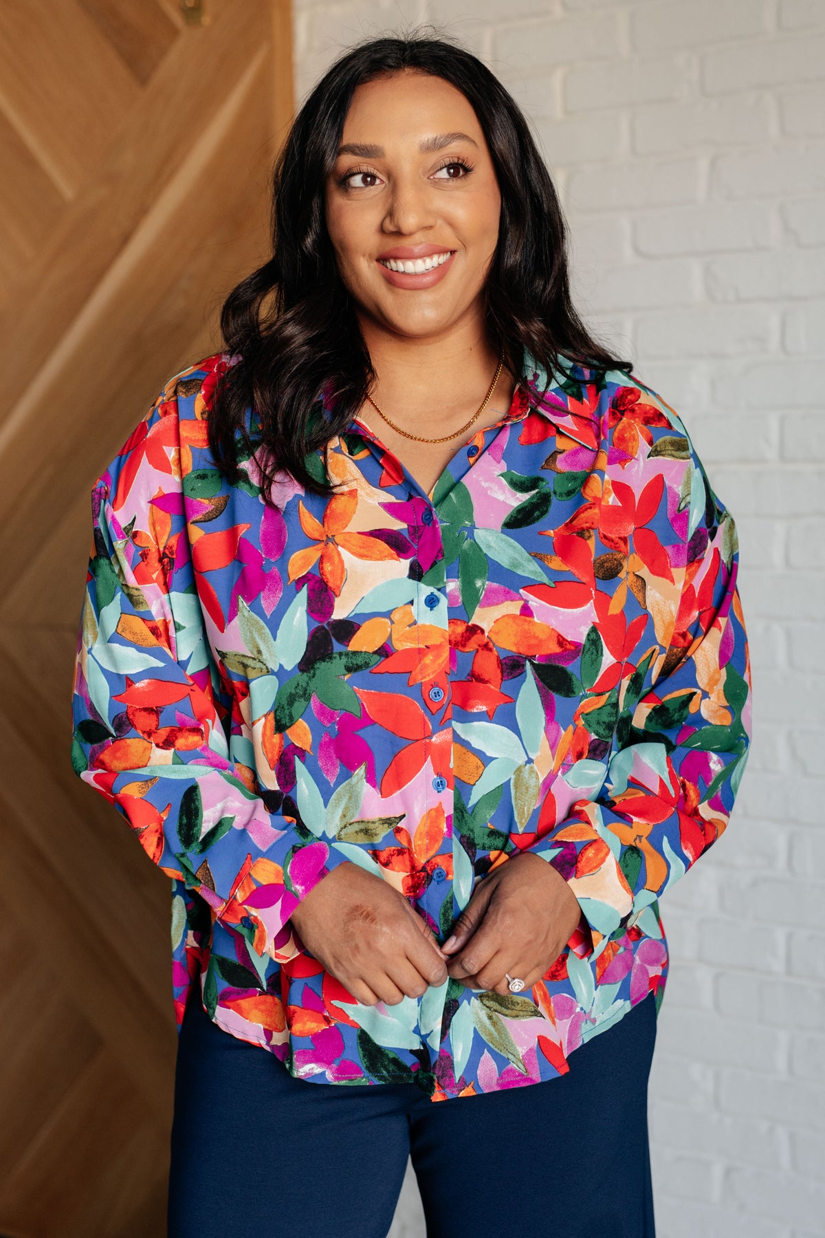 Make Like a Tree and Leaf Button Up Blouse - 10/31/2024