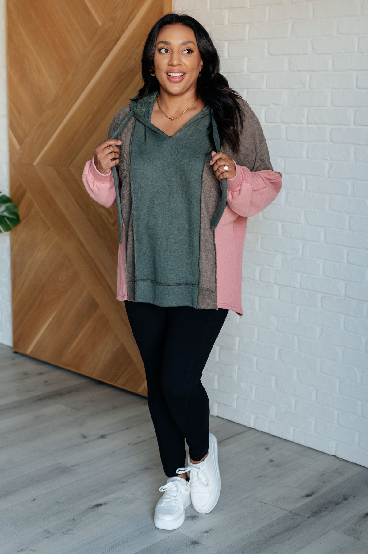 Message Me Back Color Block Hoodie - 8/18/2025