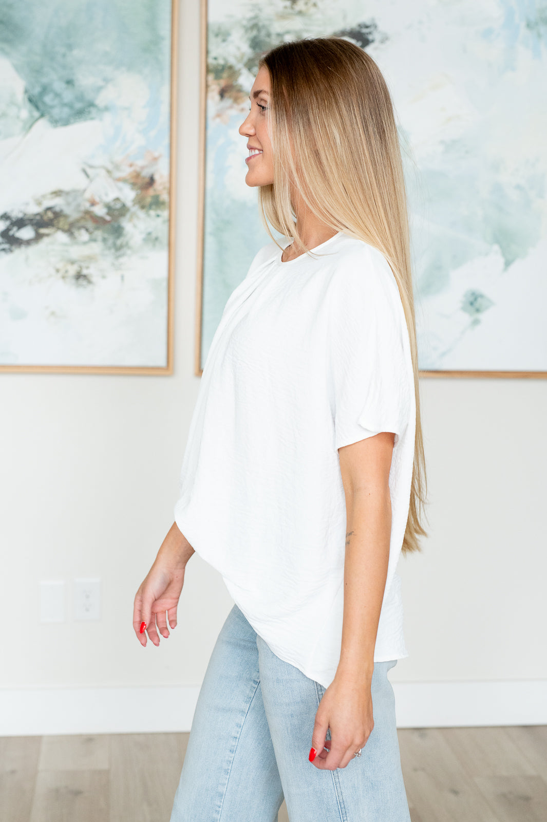 Mild Moments Pleat Detail Top - 4/24/2025