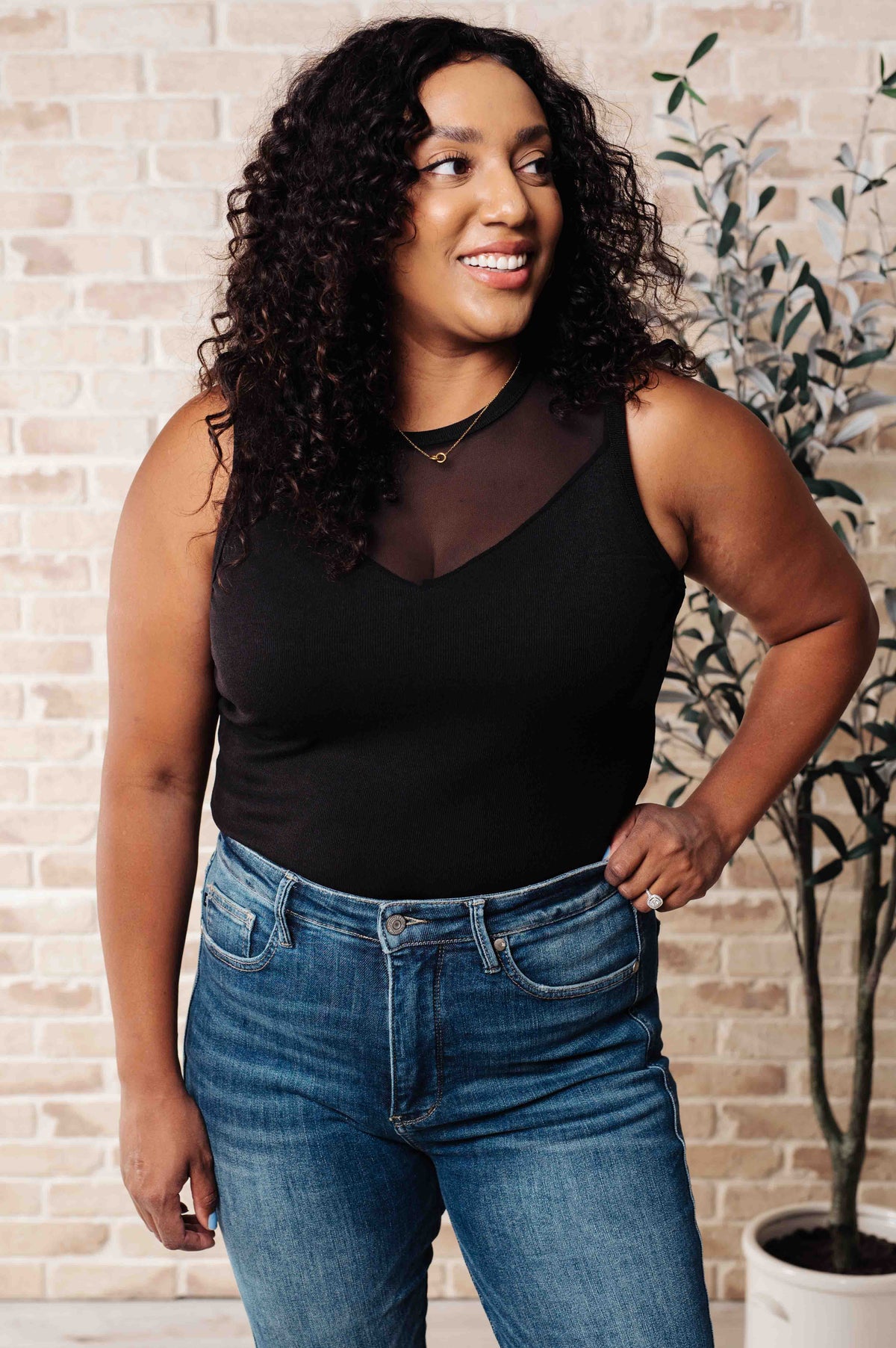 Miss You Much Mesh V-Neck Bodysuit - 6/28/2024