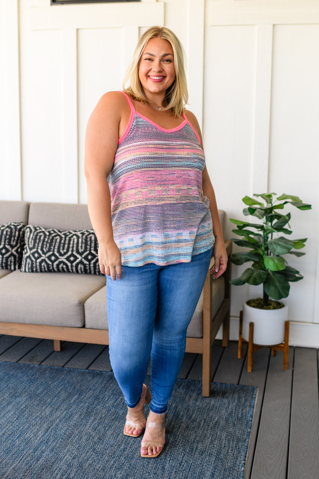 Mix It Up Striped Tank - 7/28/2023