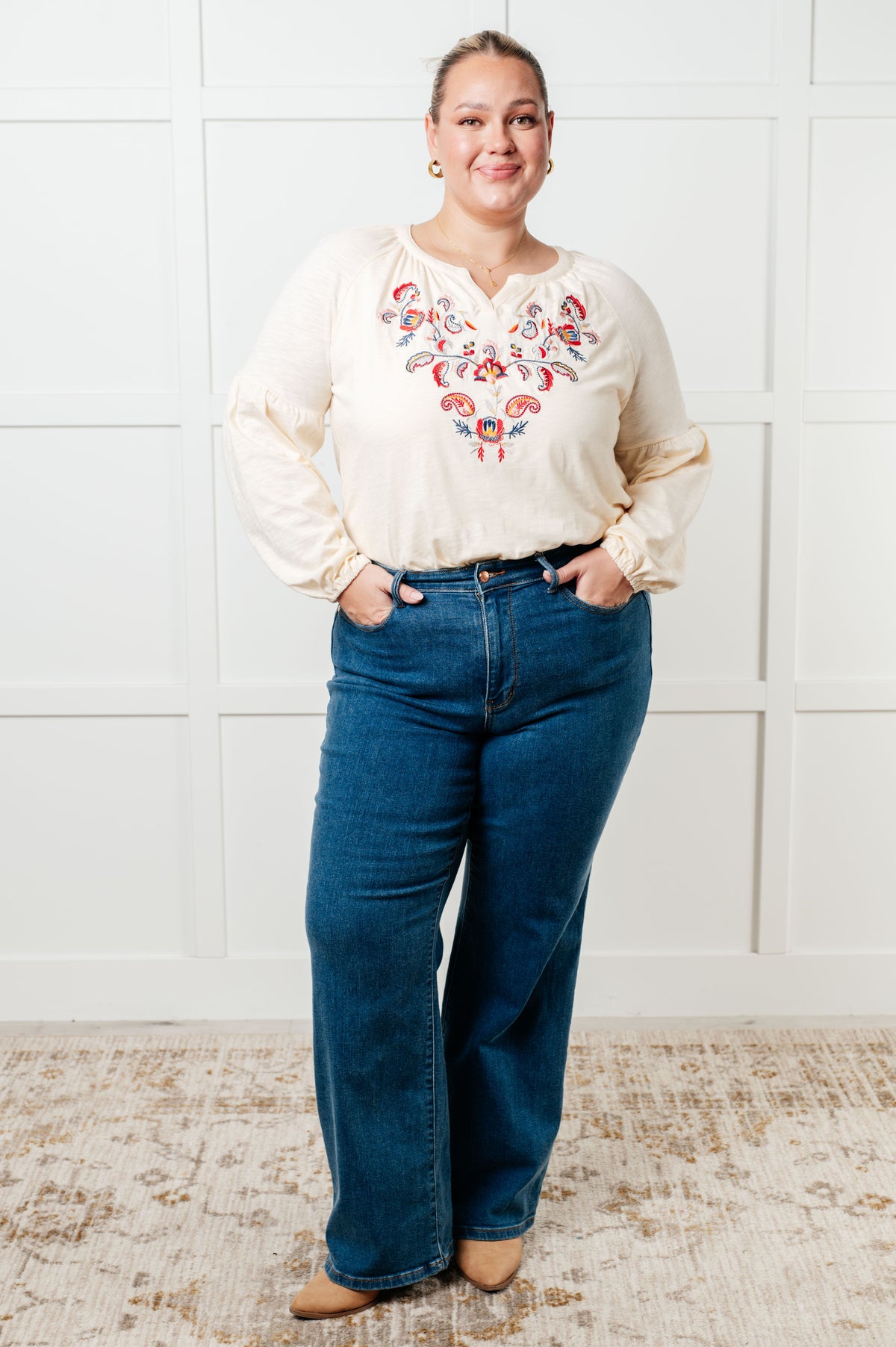 More Than You Would Think Embroidered Blouse - 9/4/2025