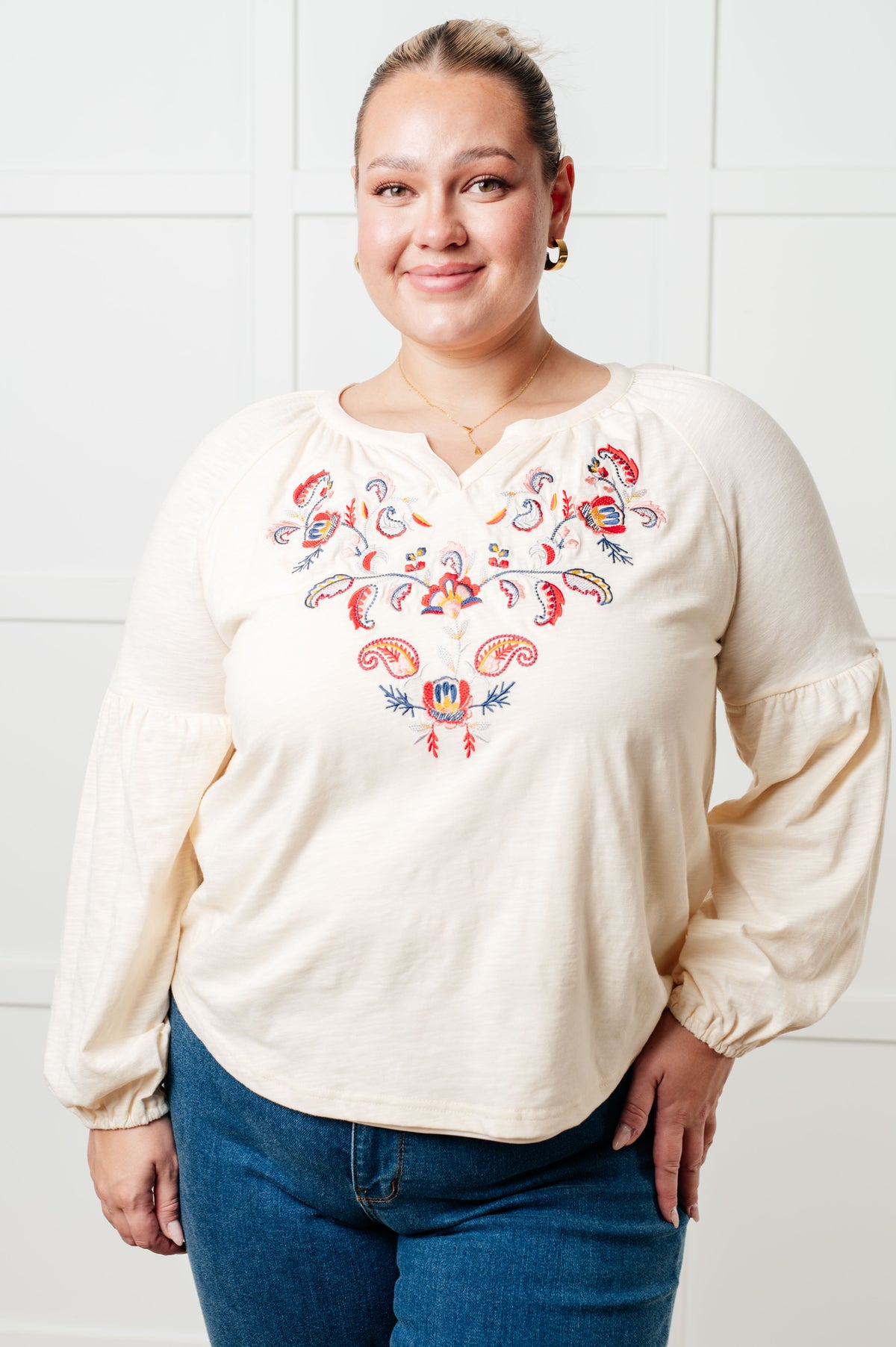 More Than You Would Think Embroidered Blouse - 9/4/2025