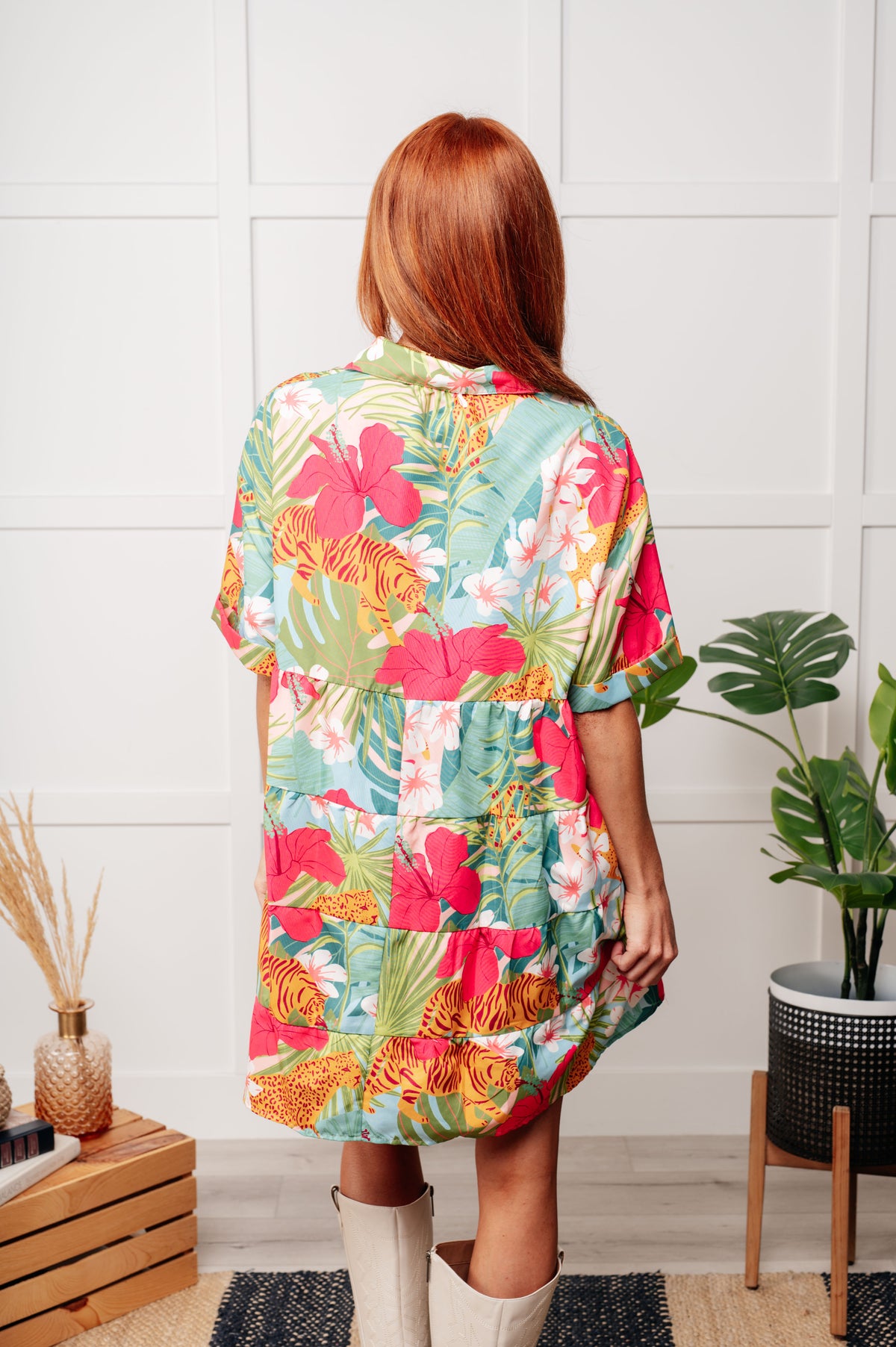 Mother Nature's Recipes Collared Dress in Green - 4/17/2025