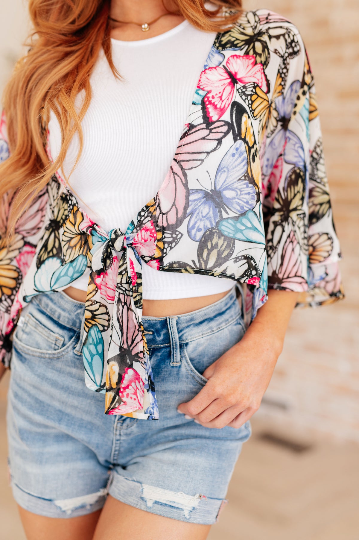 My Darling Valentina Front Tie Blouse - 5/15/2025
