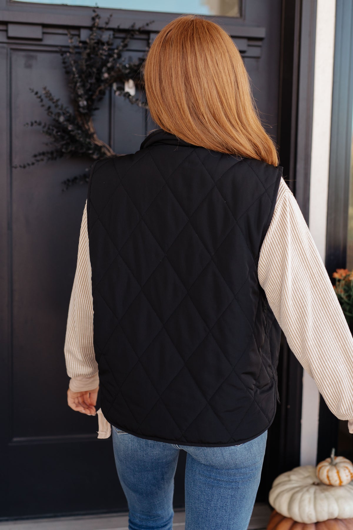 Neither Here Nor There Puffer Vest in Black - 11/9/2023