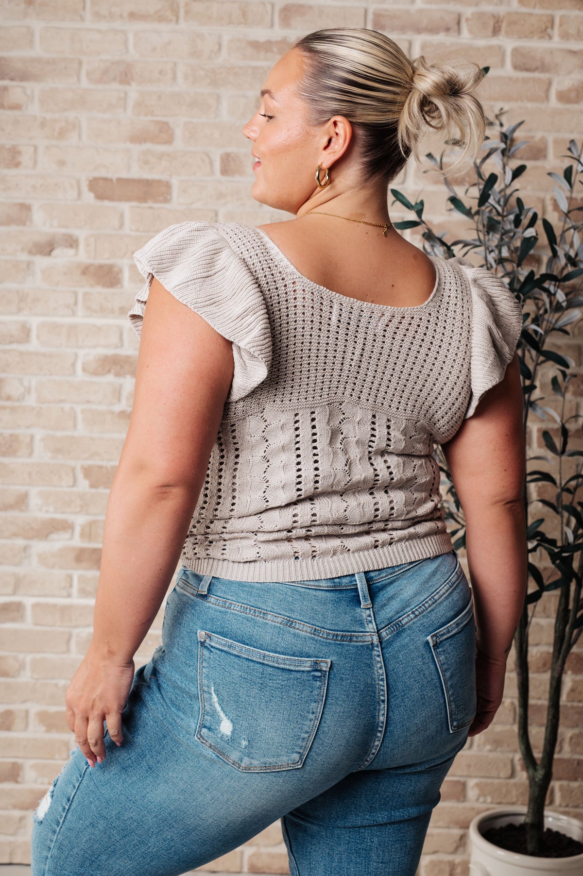 No One Knows Pointelle Knit Top - 4/10/2025