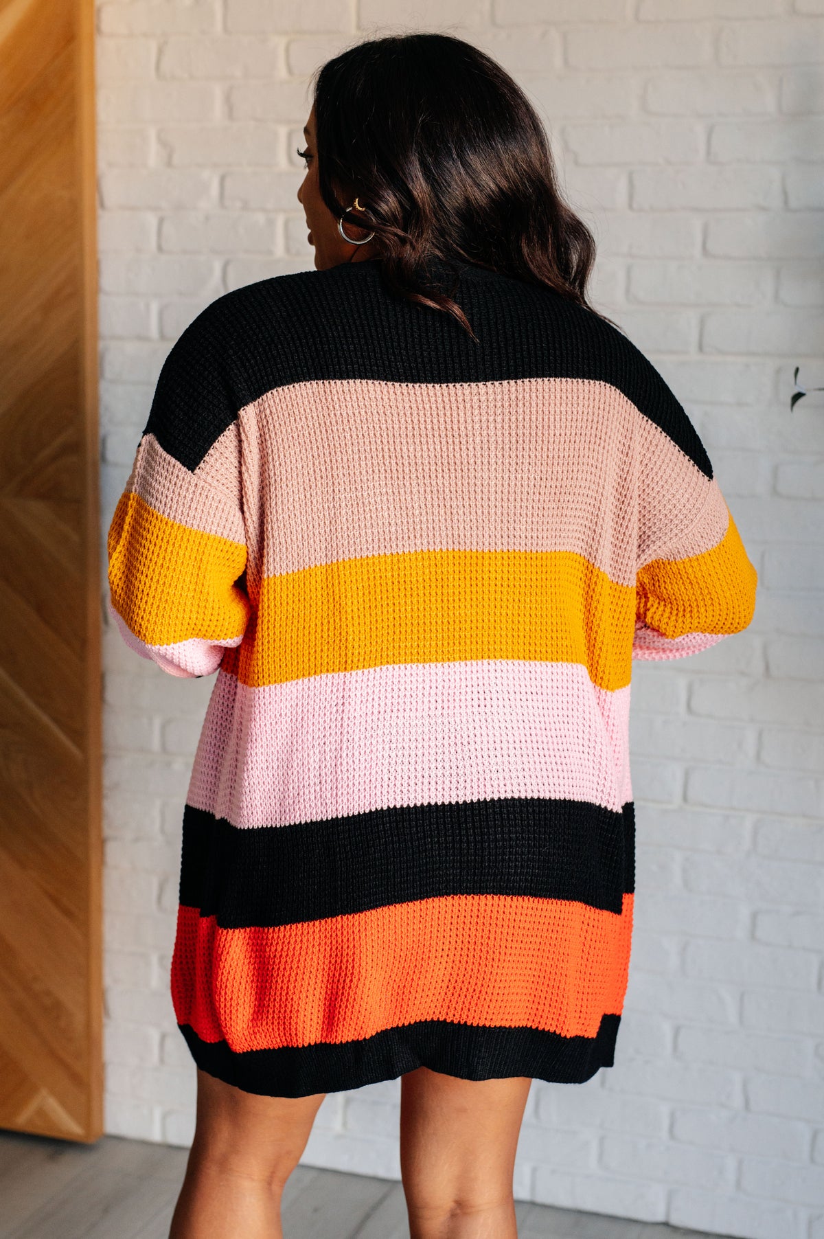 Not Quite Sure Striped Open Front Cardigan - 9/18/2025