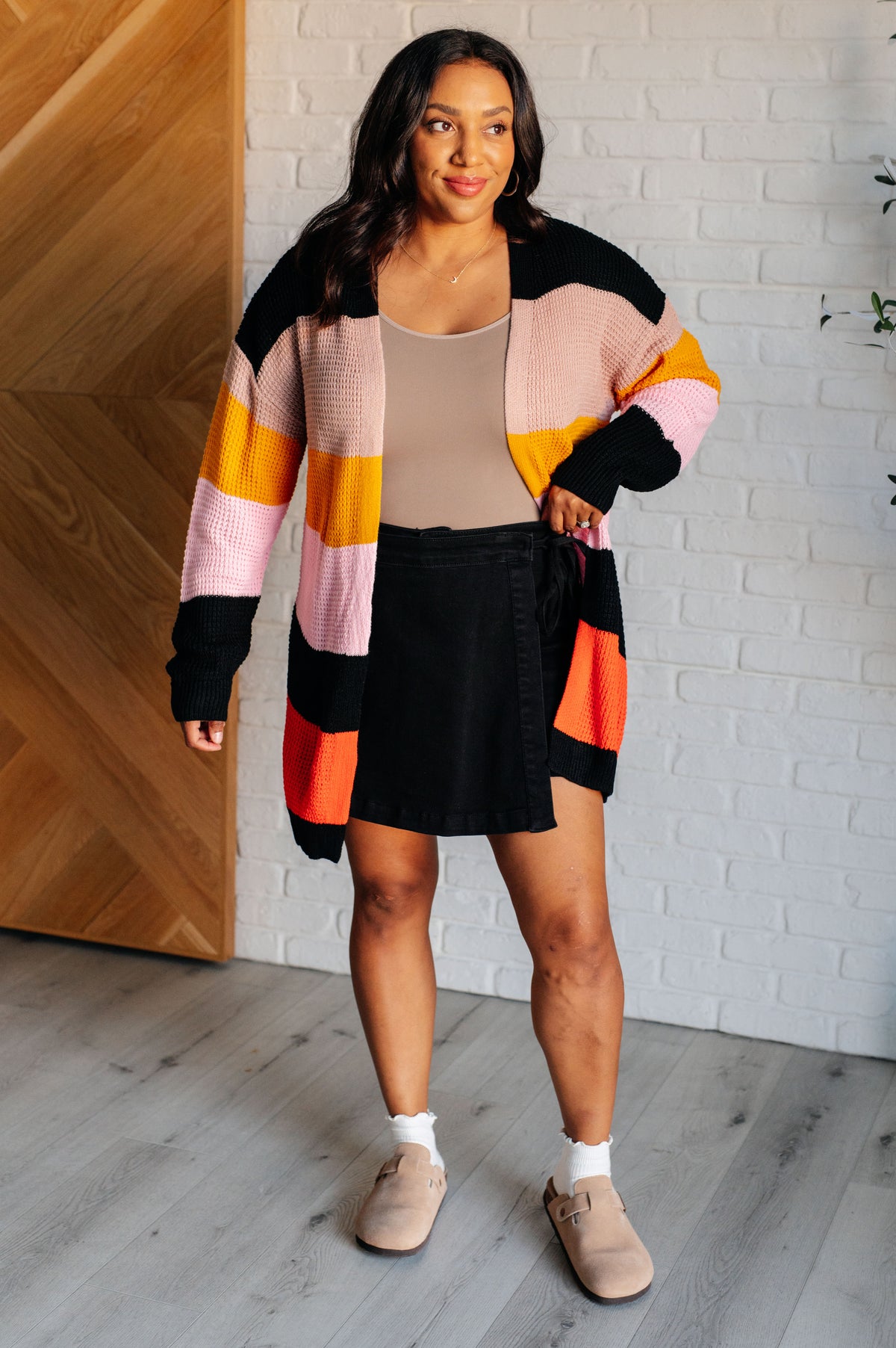 Not Quite Sure Striped Open Front Cardigan - 9/18/2025