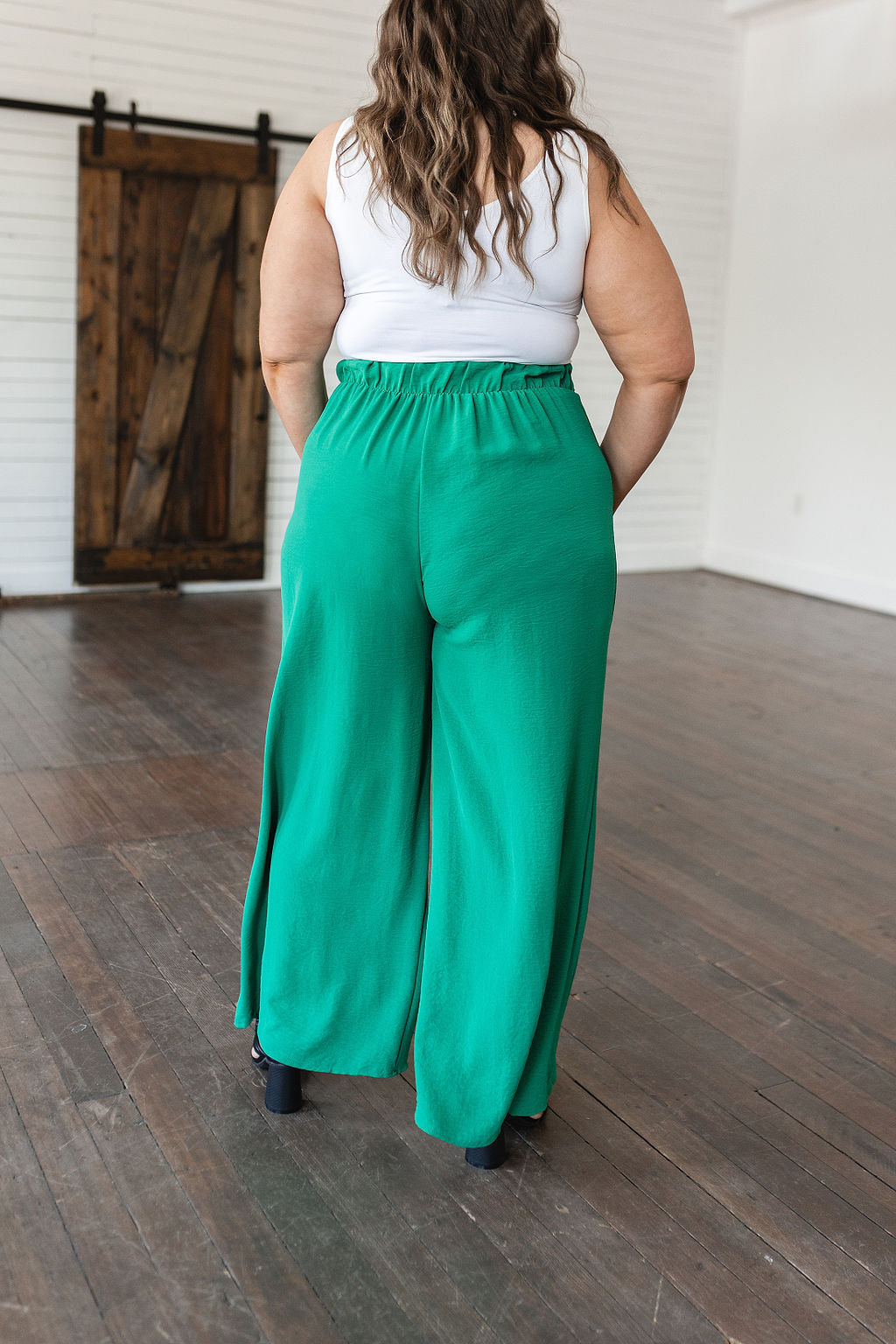 On The Other Side Wide Leg Pants in Green - 7/11/2023