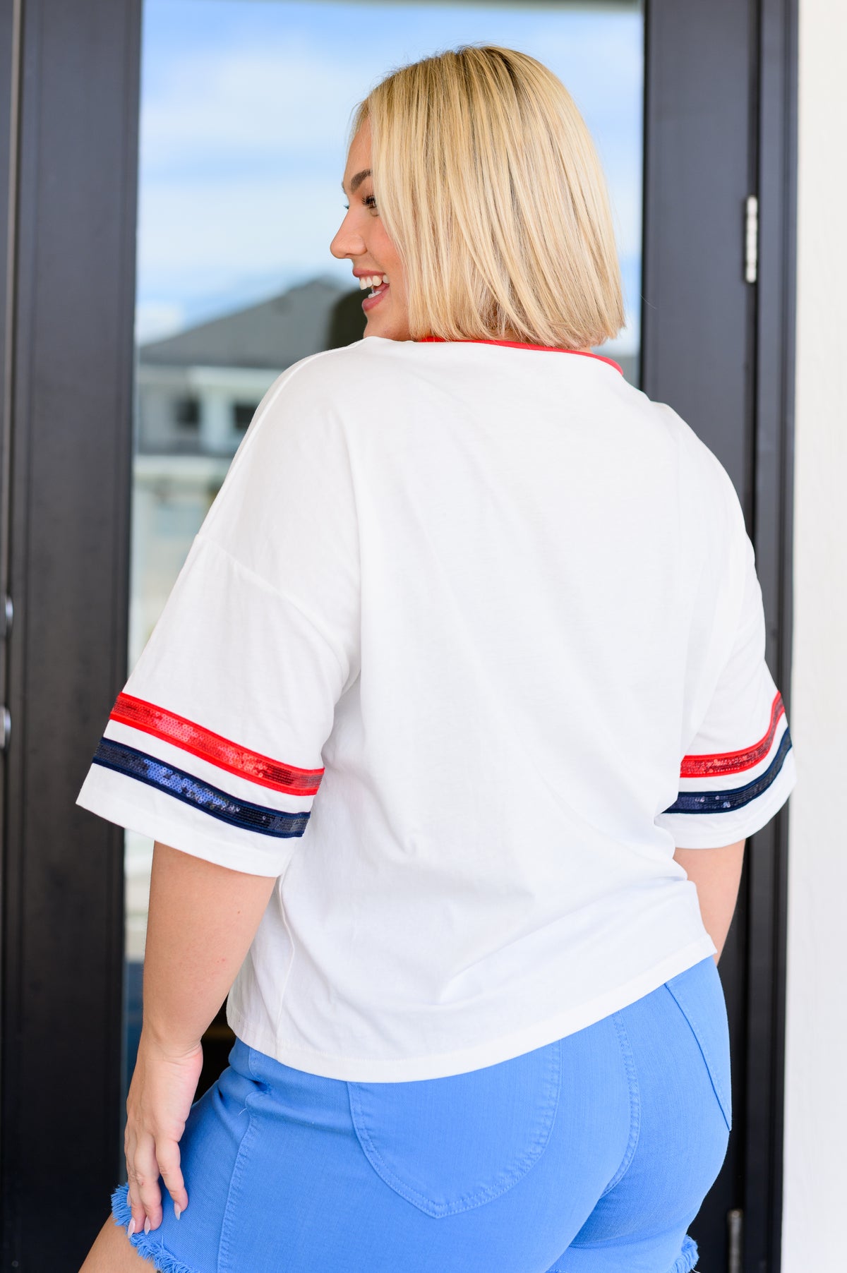 Party In The USA Drop Shoulder Top - 5/1/2025