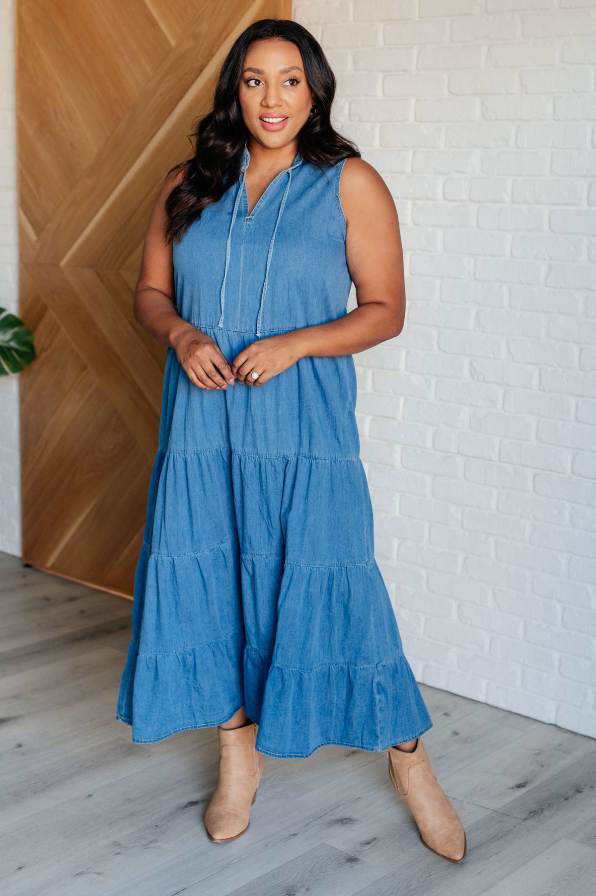 Perfect Choice Denim Maxi Dress - 6/30/2025
