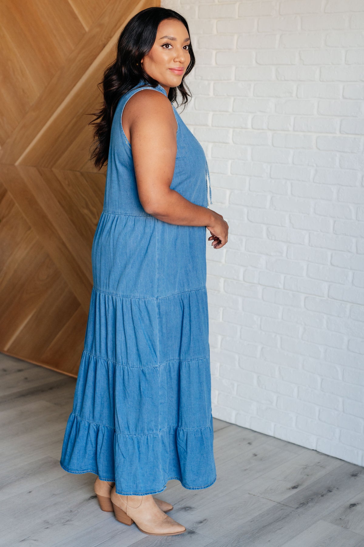 Perfect Choice Denim Maxi Dress - 6/30/2025