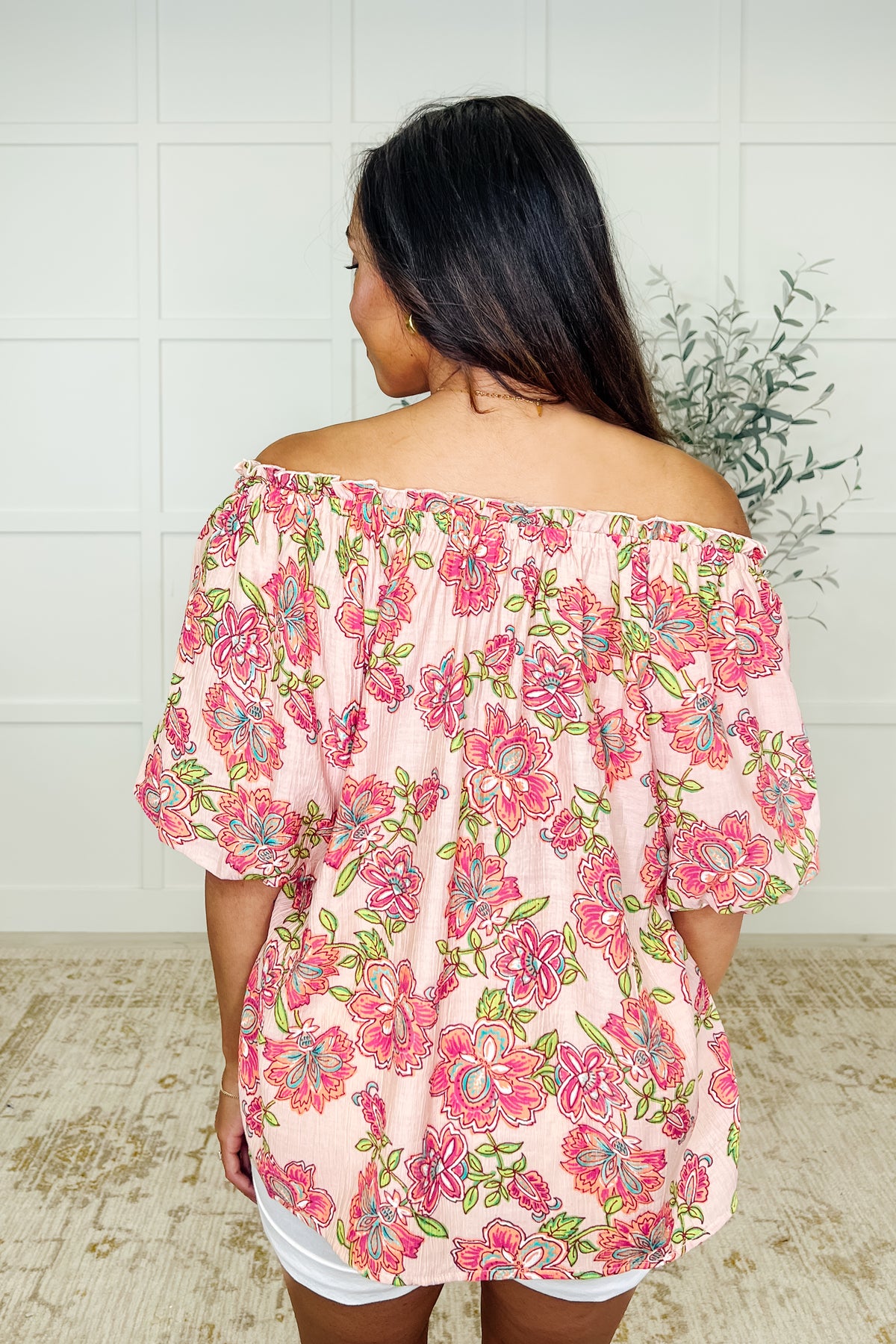 Petal Perfect Off the Shoulder Blouse - 4/22/2025
