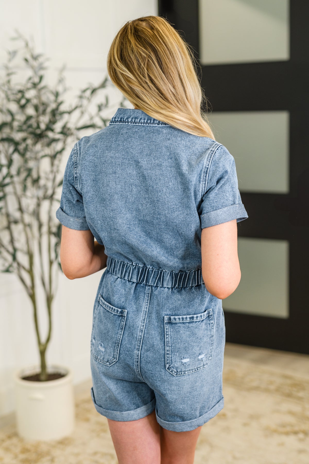 Pleasant and Relevant Denim Romper - 5/27/2025 NEW