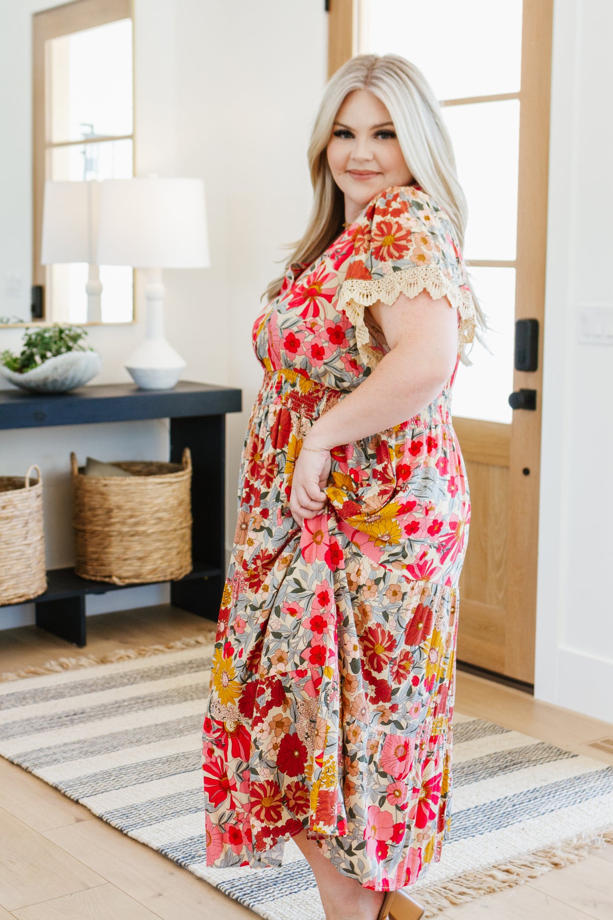 Please Don't Go Floral Midi Dress - 8/11/2023