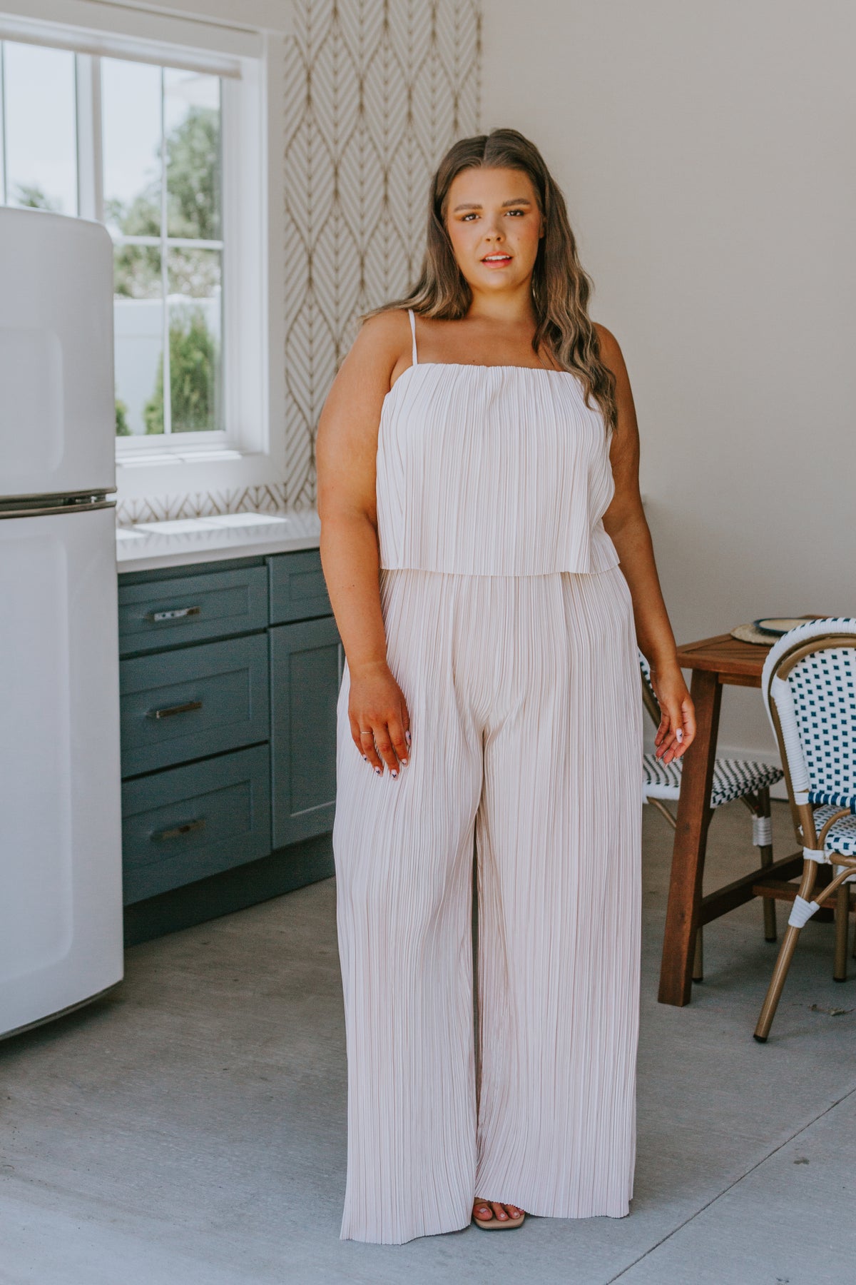 Pleased to Hear It Plisse Jumpsuit - 8/4/2023