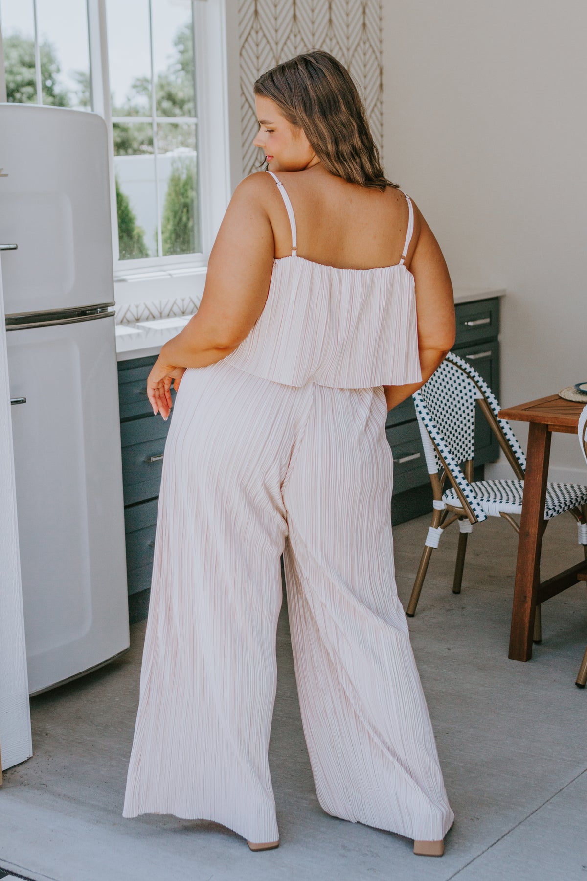 Pleased to Hear It Plisse Jumpsuit - 8/4/2023