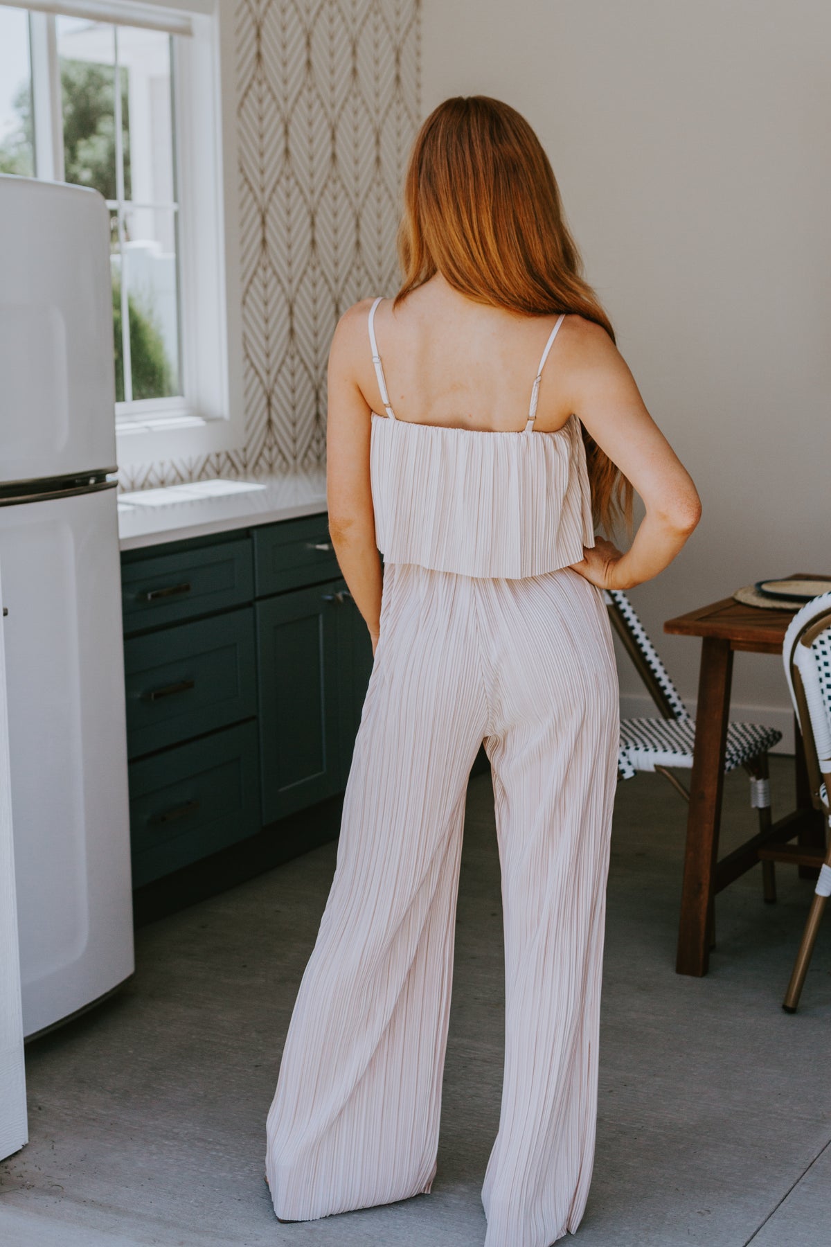 Pleased to Hear It Plisse Jumpsuit - 8/4/2023