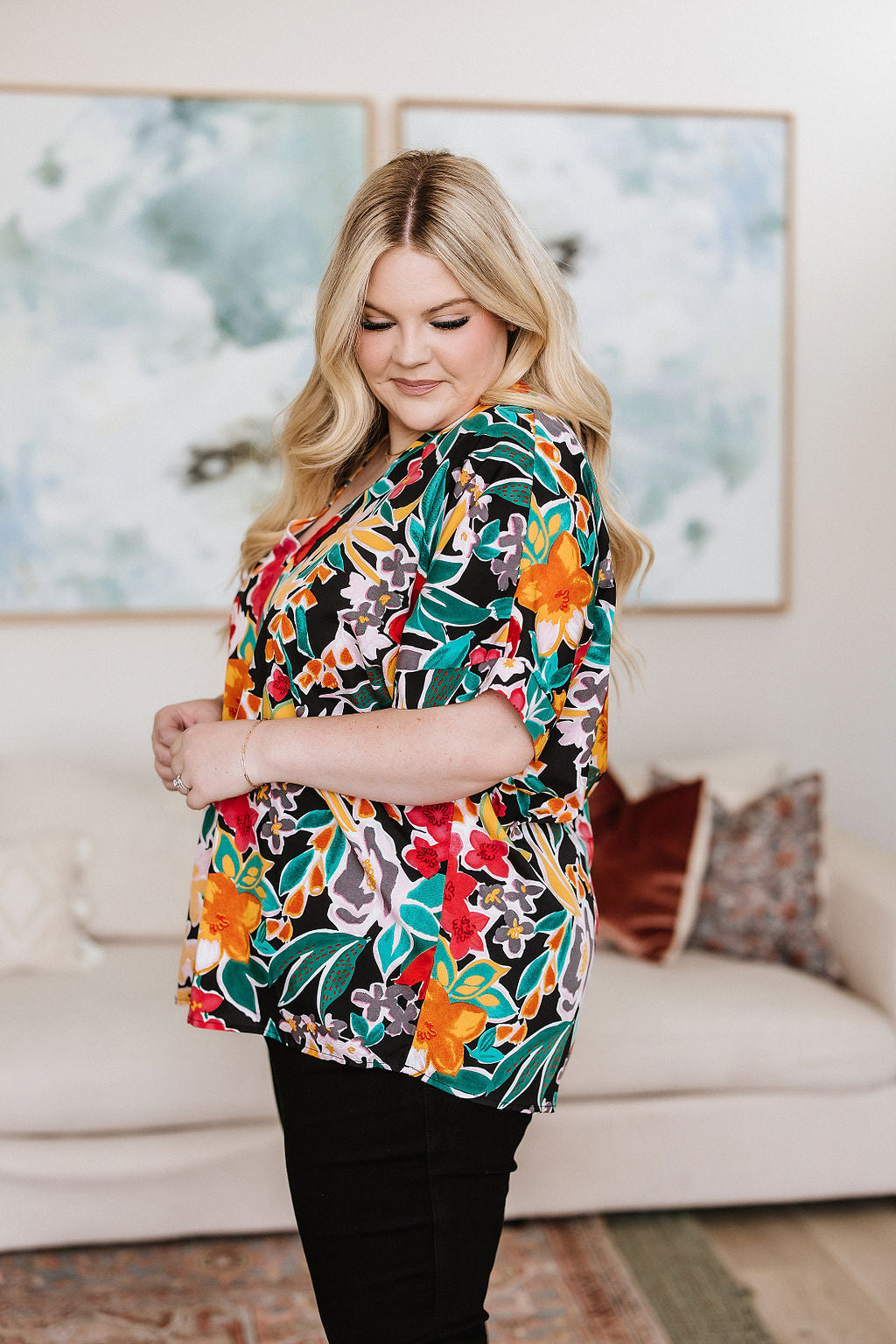 Pretty in Paradise Floral Blouse - 6/9/2023