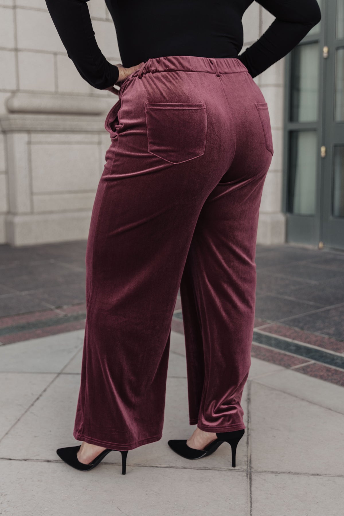 High Society Velvet Wide Leg Trousers - 11/6/2023