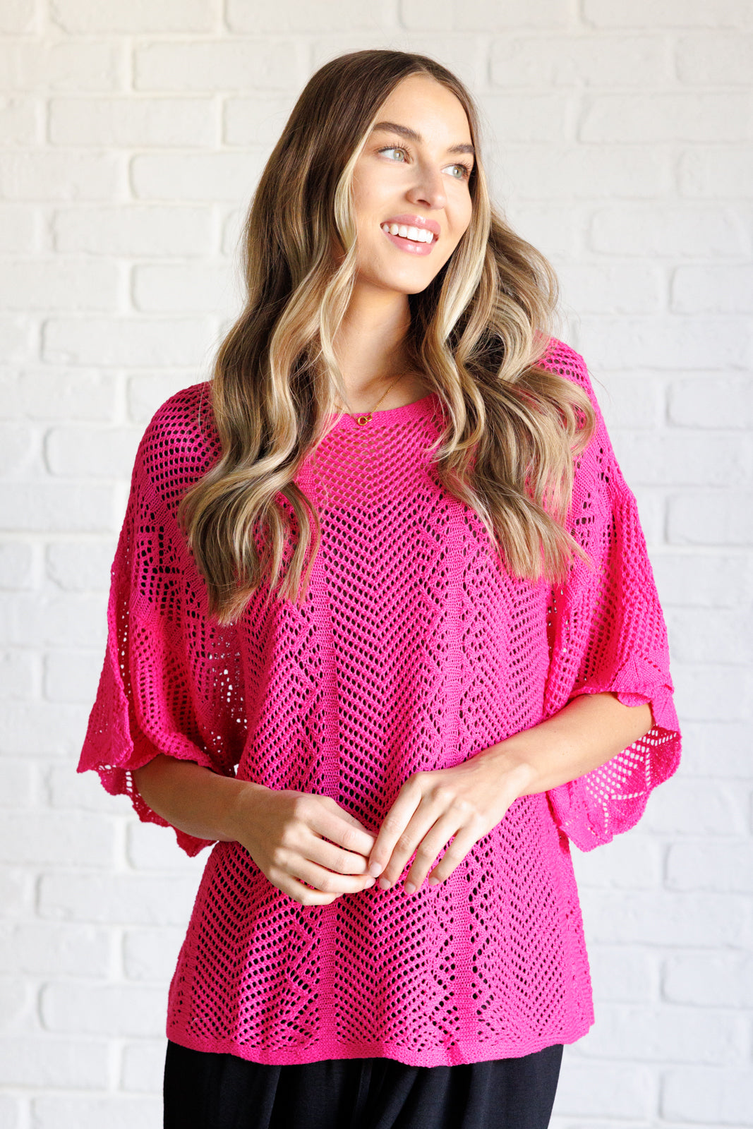 Rather Eventful Open Knit Top - 5/15/2025