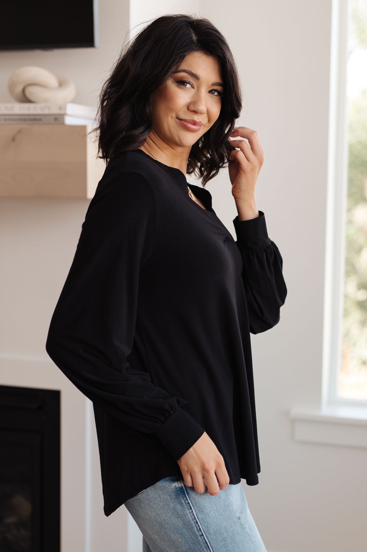 Relatively Relatable V-Neck Top - 11/21/2023
