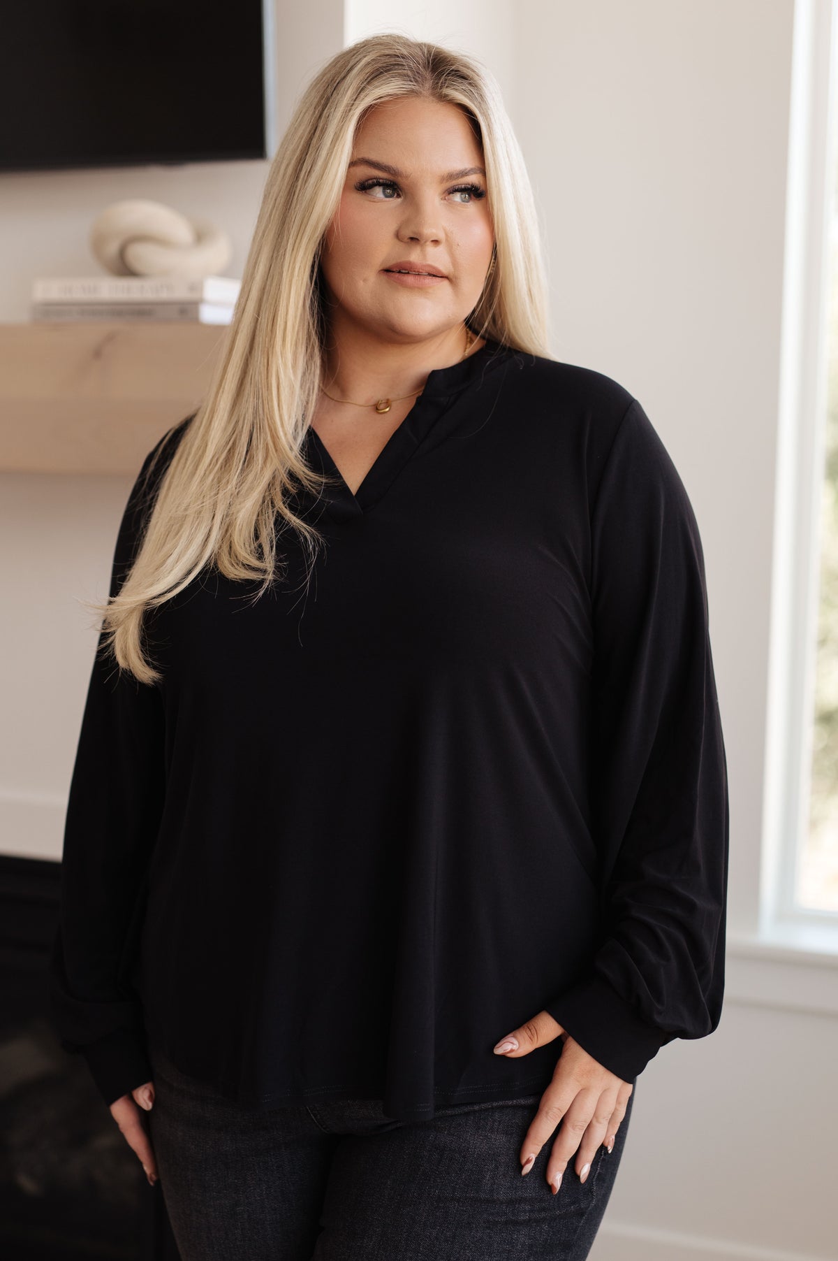 Relatively Relatable V-Neck Top - 11/21/2023