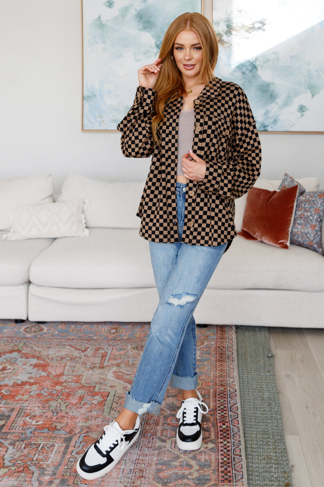 Safe Secrets Checkered Shacket - 10/23/2025