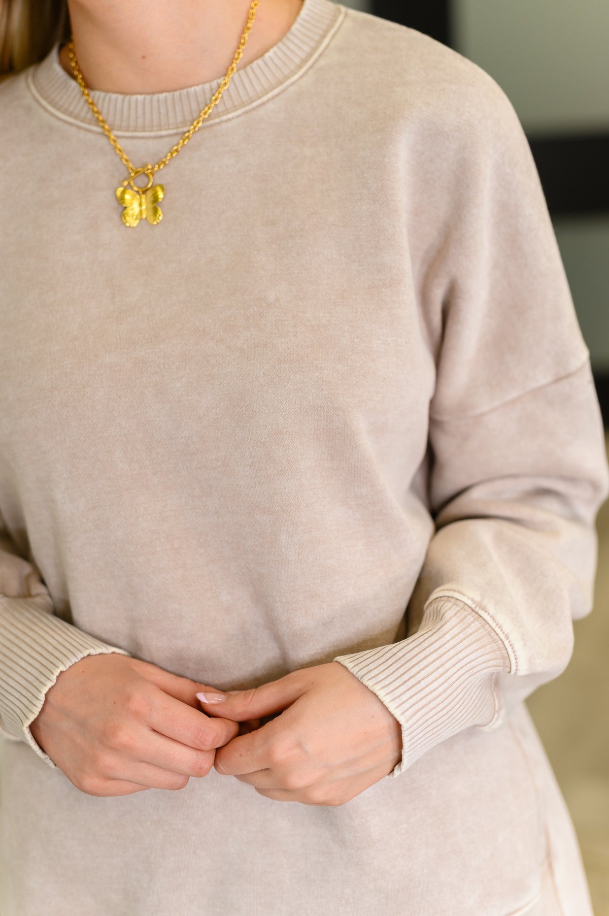 Safe and Secure Mineral Wash Pullover in Ash Mocha - 9/3/2025