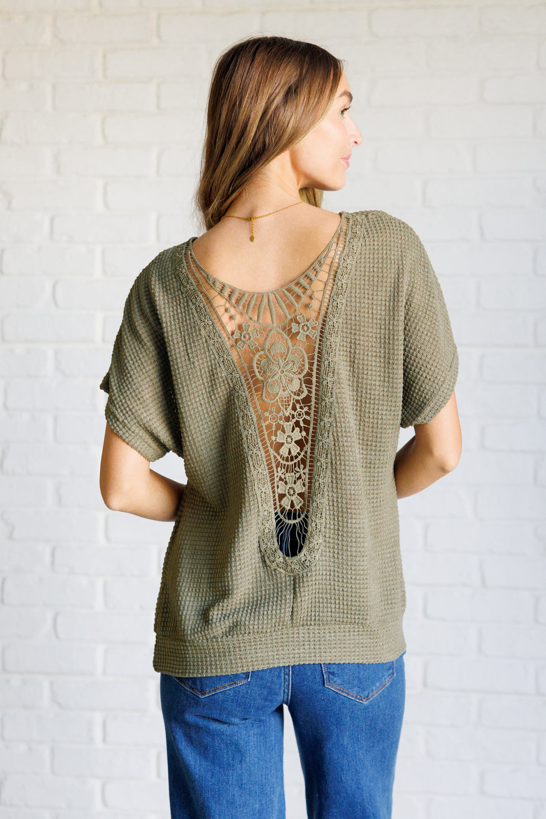 Secret Detail Lace Back Top - 6/16/2025