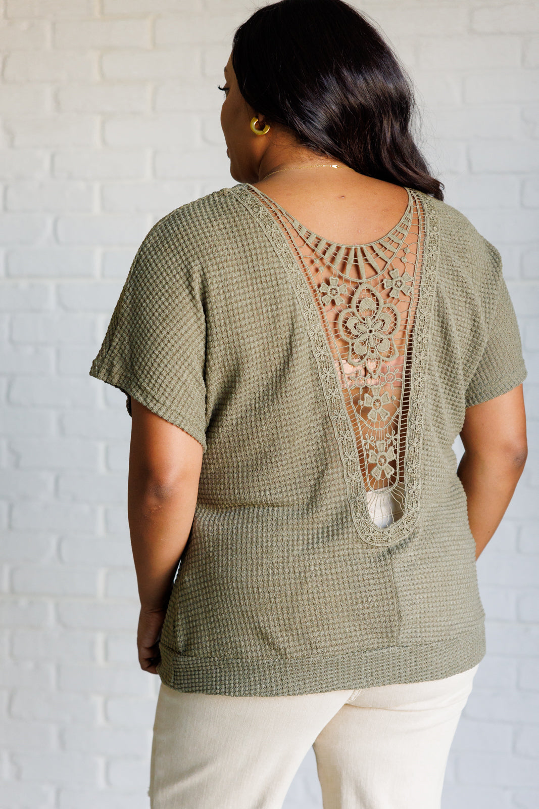 Secret Detail Lace Back Top - 6/16/2025