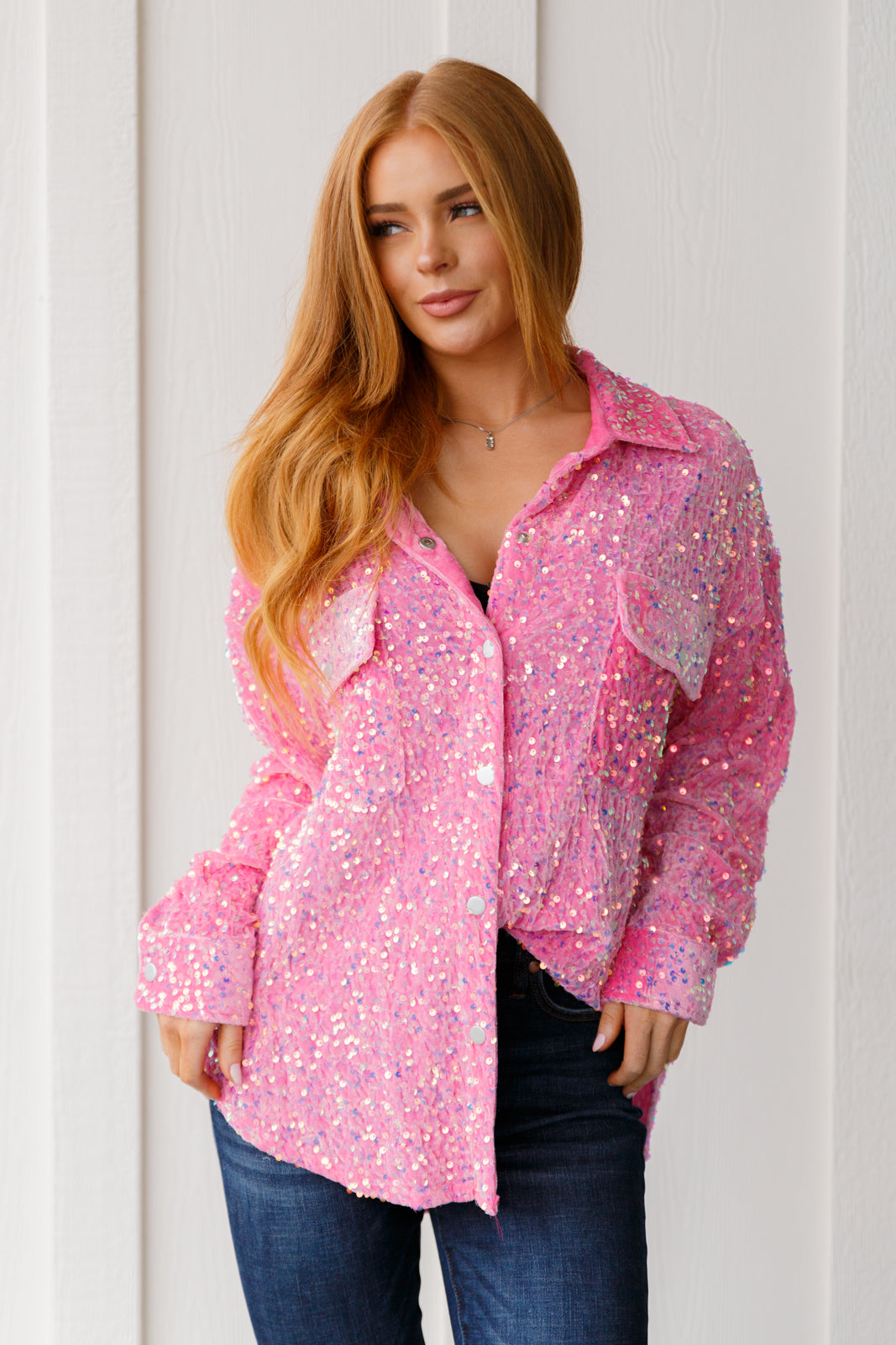 Seeking Love Sequin Shirt - 12/4/2023