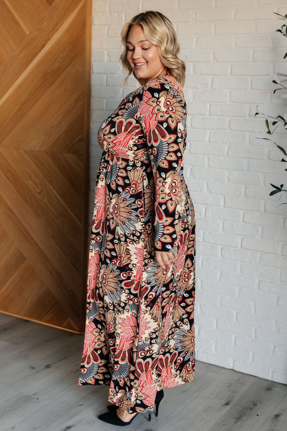Send it Over Faux Wrap Maxi Dress - 10/13/2025