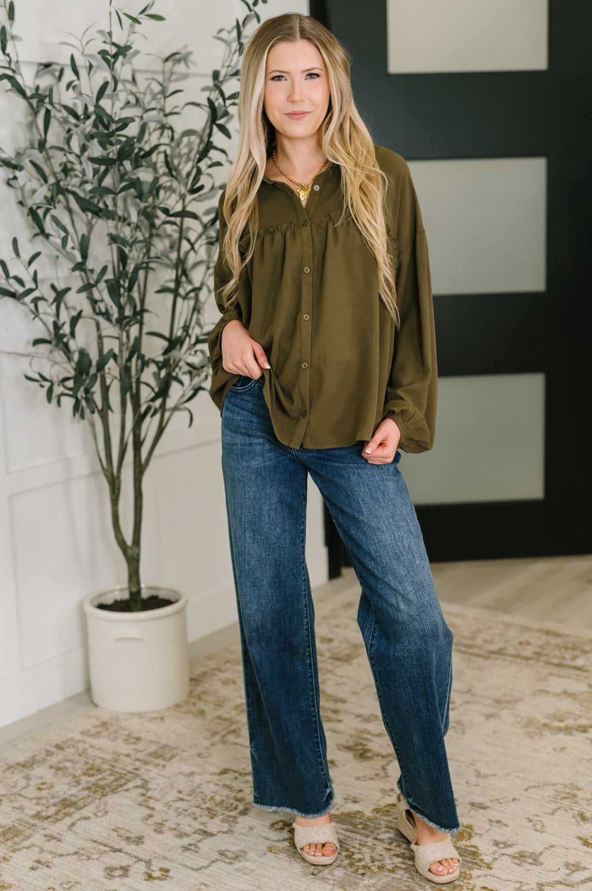 She's Got A Way Button Down Blouse - 9/5/2025 NEW