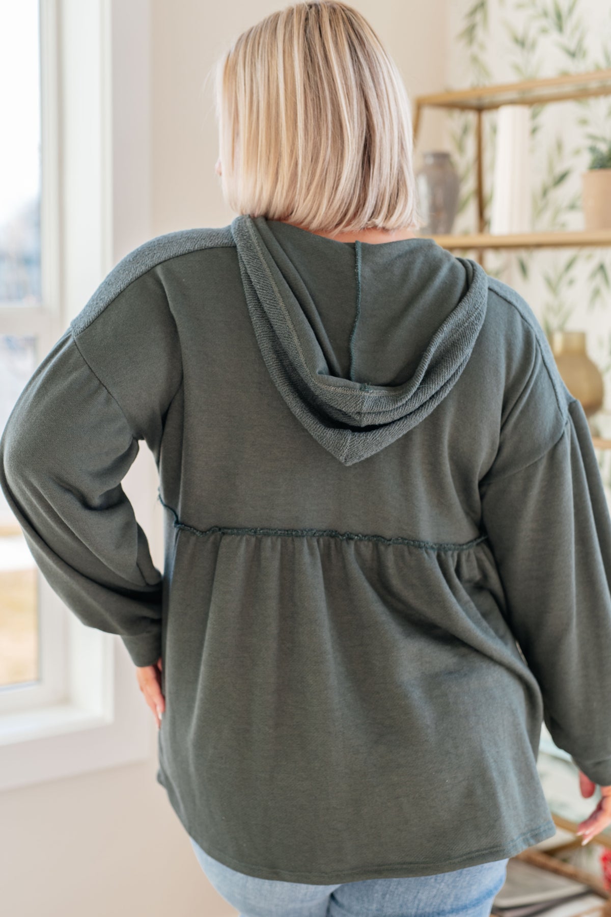 She's Not Wrong Hooded V-Neck Pullover - 2/24/2025