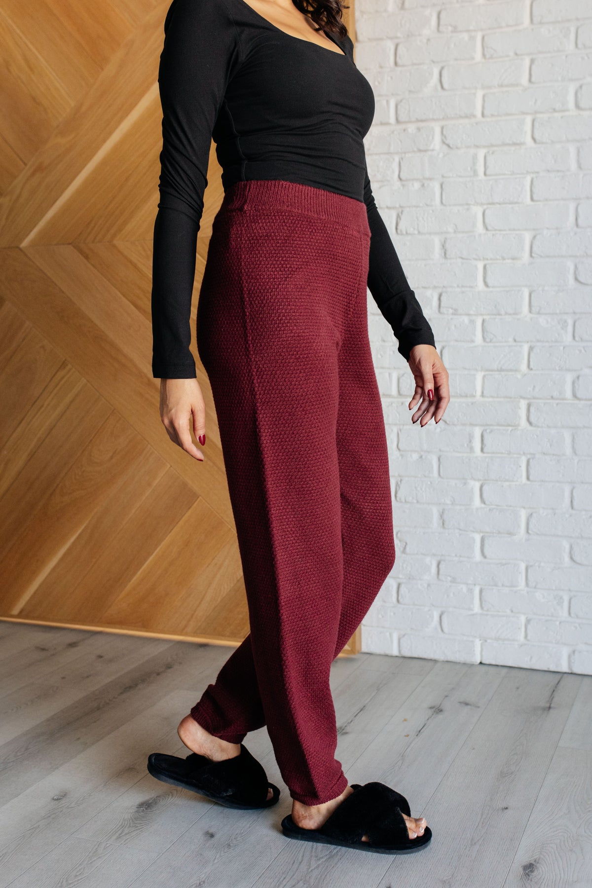 Simple Solution Knit Set in Wine - 10/17/2024