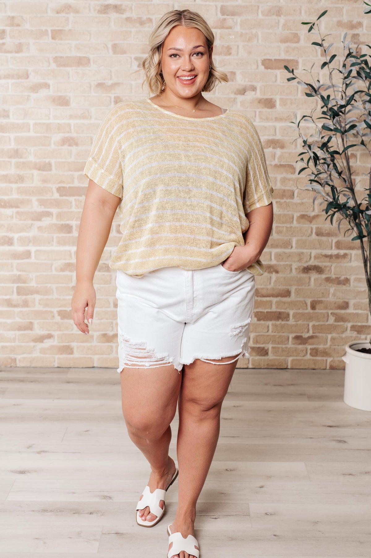 Simply Sweet Striped Top - 6/28/2024