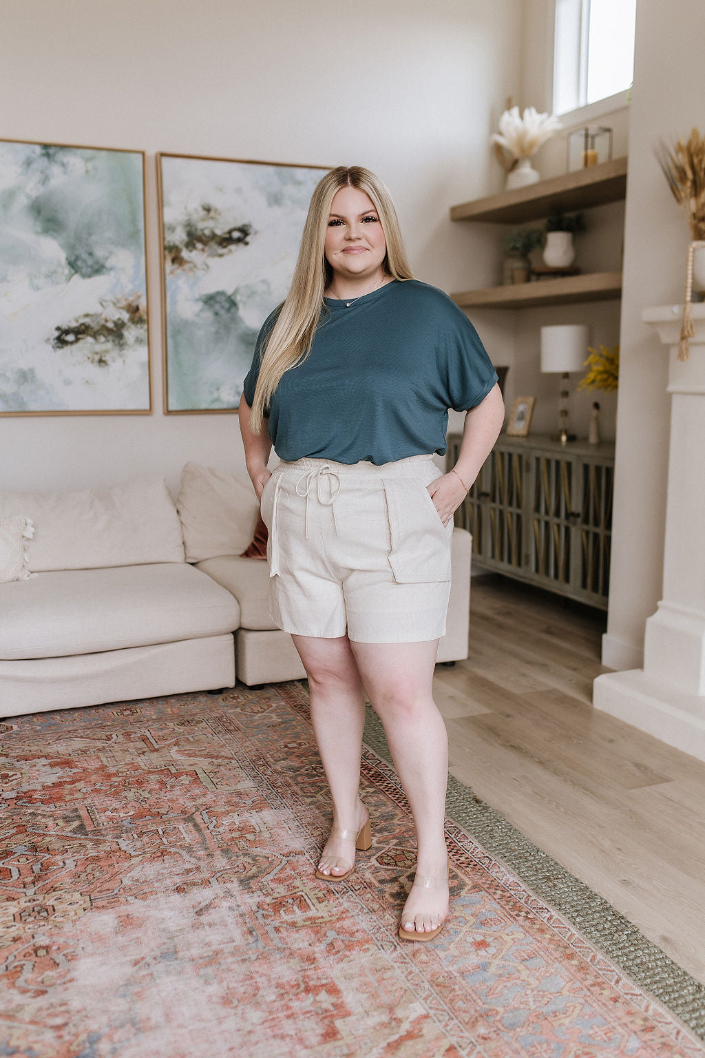 So Good Relaxed Fit Top in Dark Teal - 6/22/2023