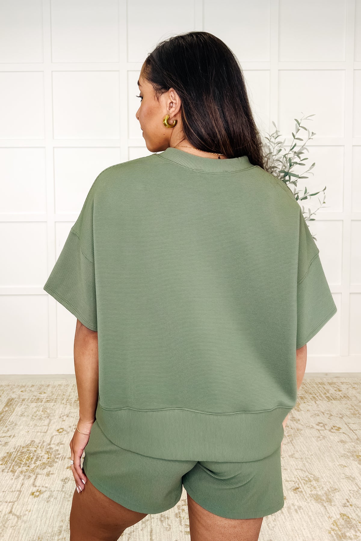 Slow Sunday Ribbed Knit Set in Light Olive - 4/23/2025