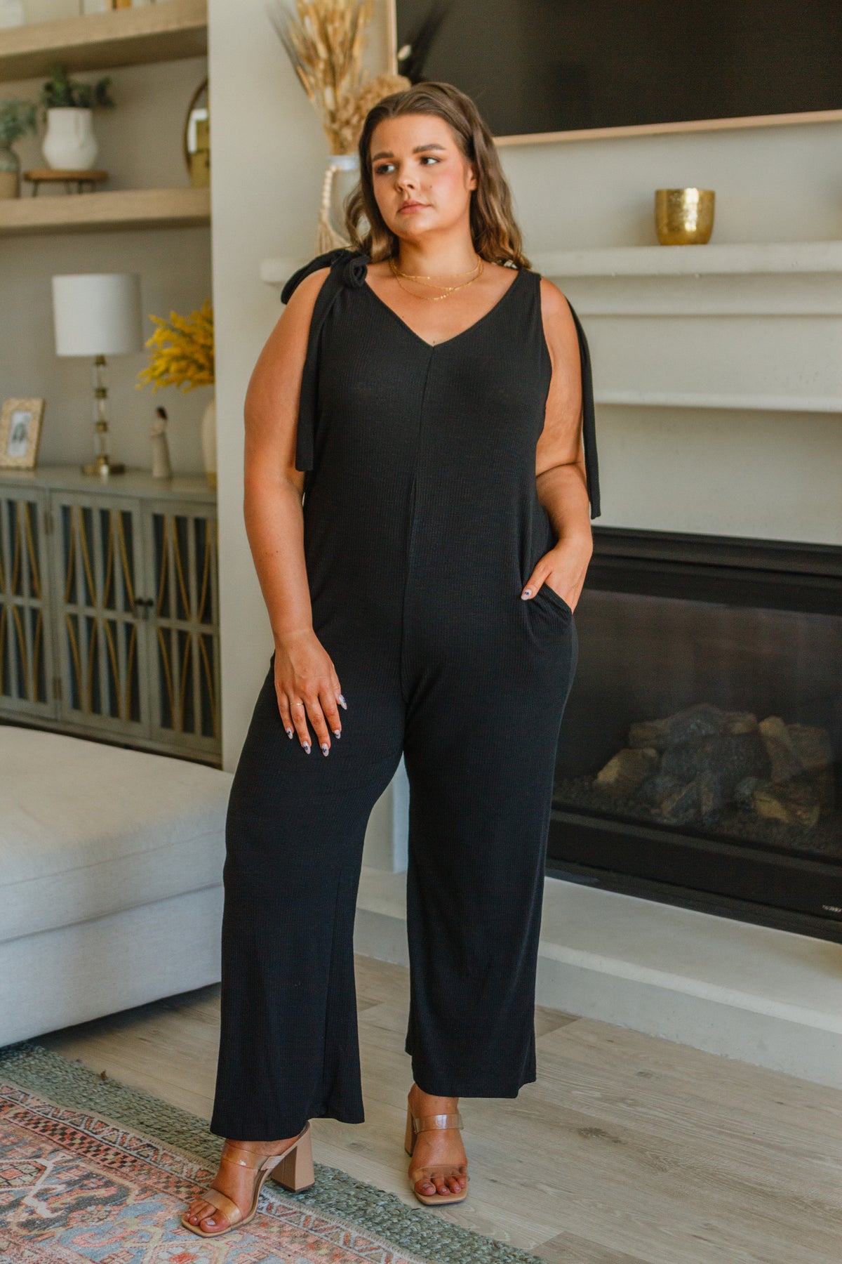 So Selfless Slub Ribbed Knit Jumpsuit - 8/3/2023