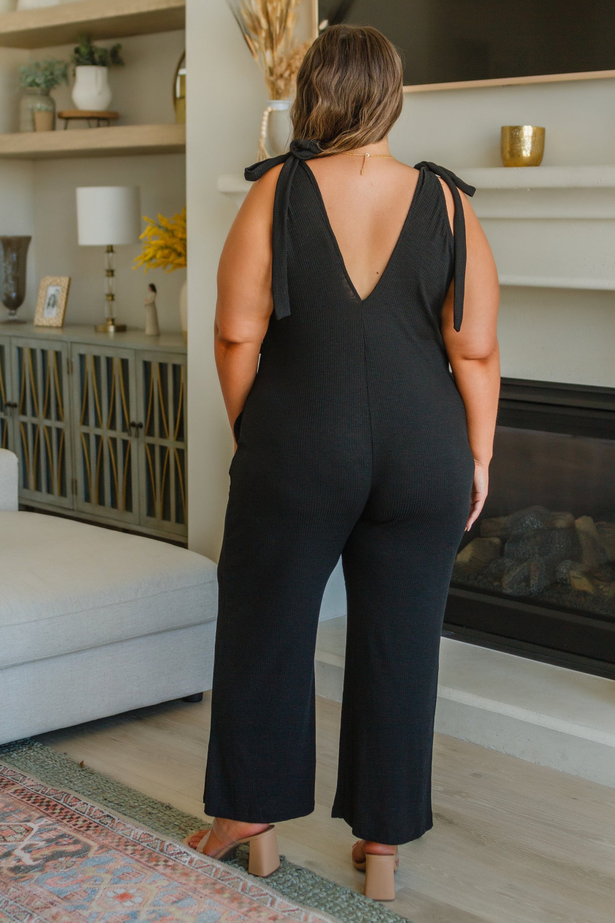 So Selfless Slub Ribbed Knit Jumpsuit - 8/3/2023