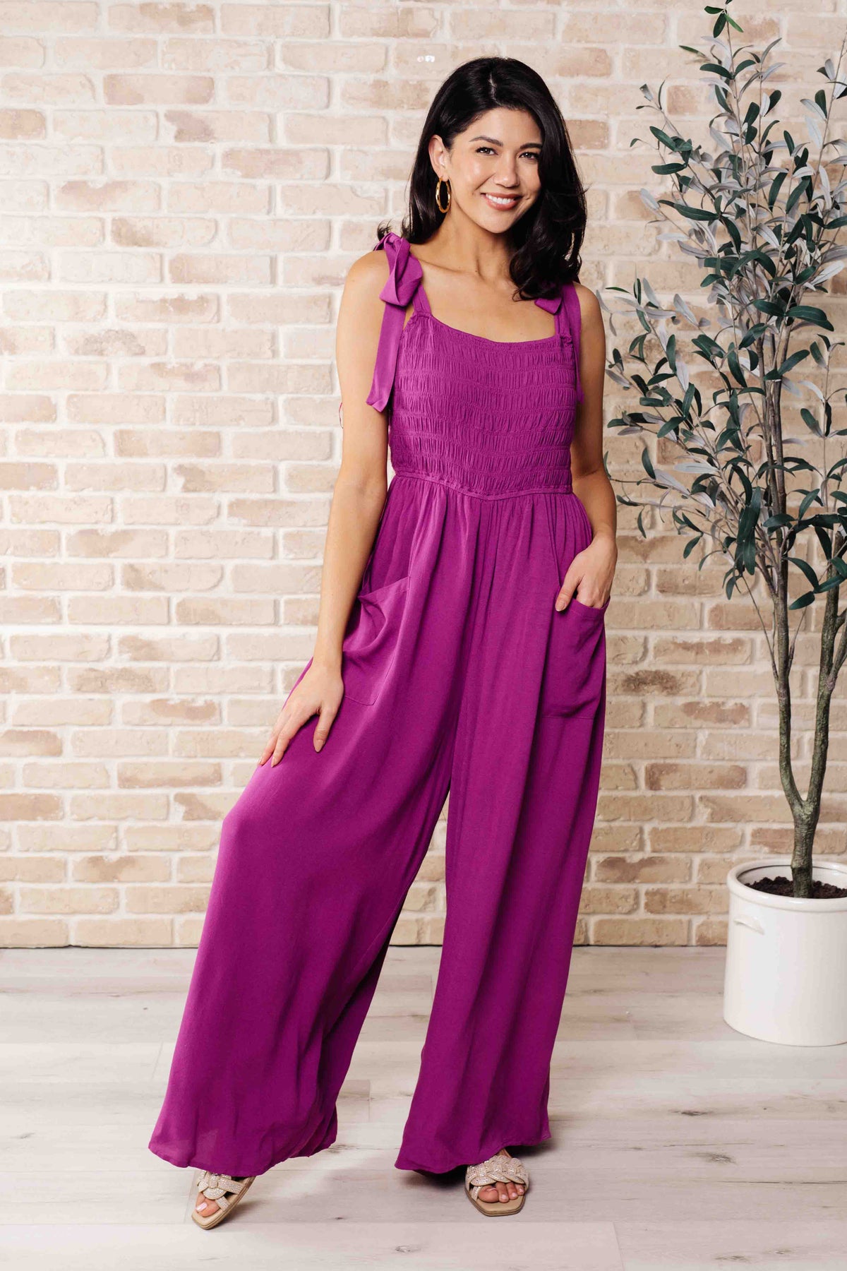 Social Graces Wide Leg Jumpsuit - 4/7/2025