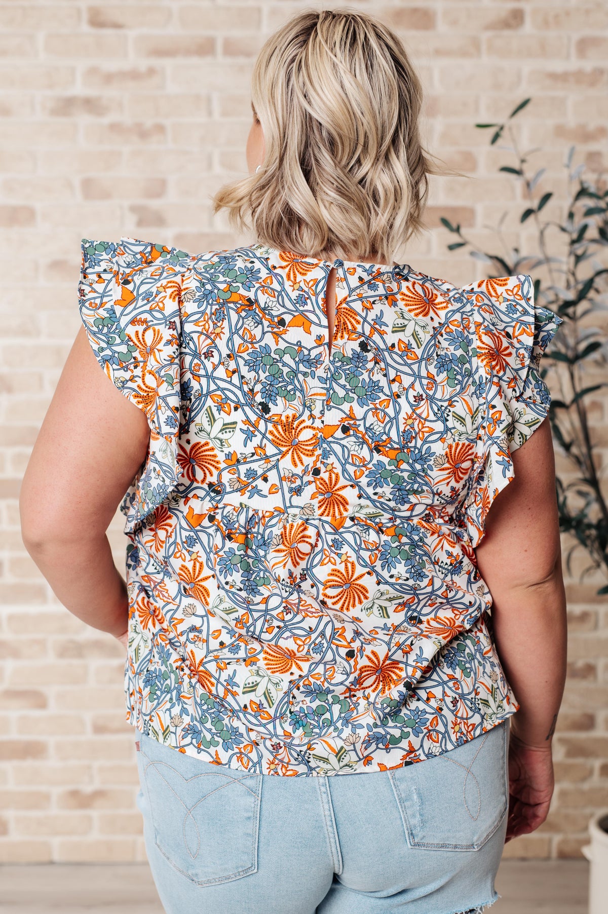 Something Peaceful Flutter Sleeve Blouse - 4/17/2025