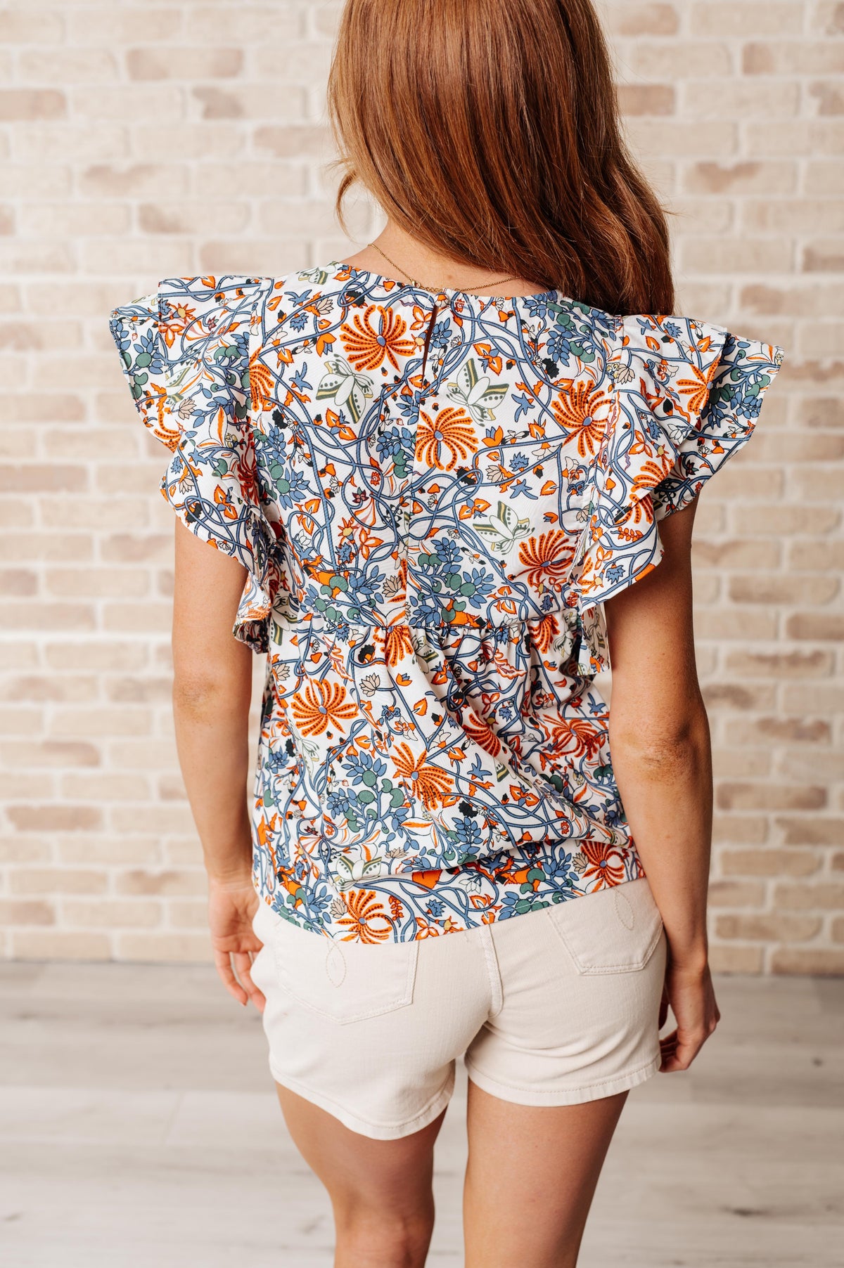 Something Peaceful Flutter Sleeve Blouse - 4/17/2025