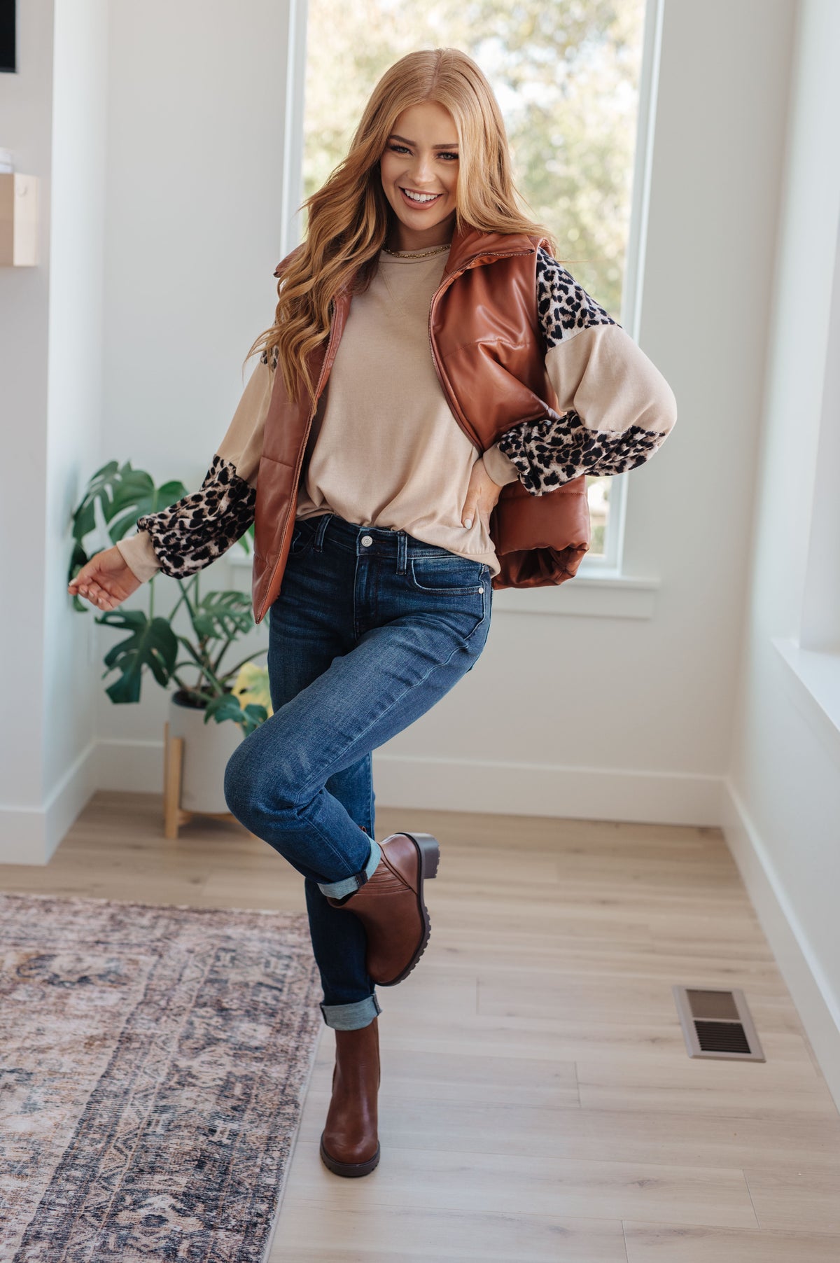 Persistence Pays Off Faux Leather Puffer Vest - 11/28/2023
