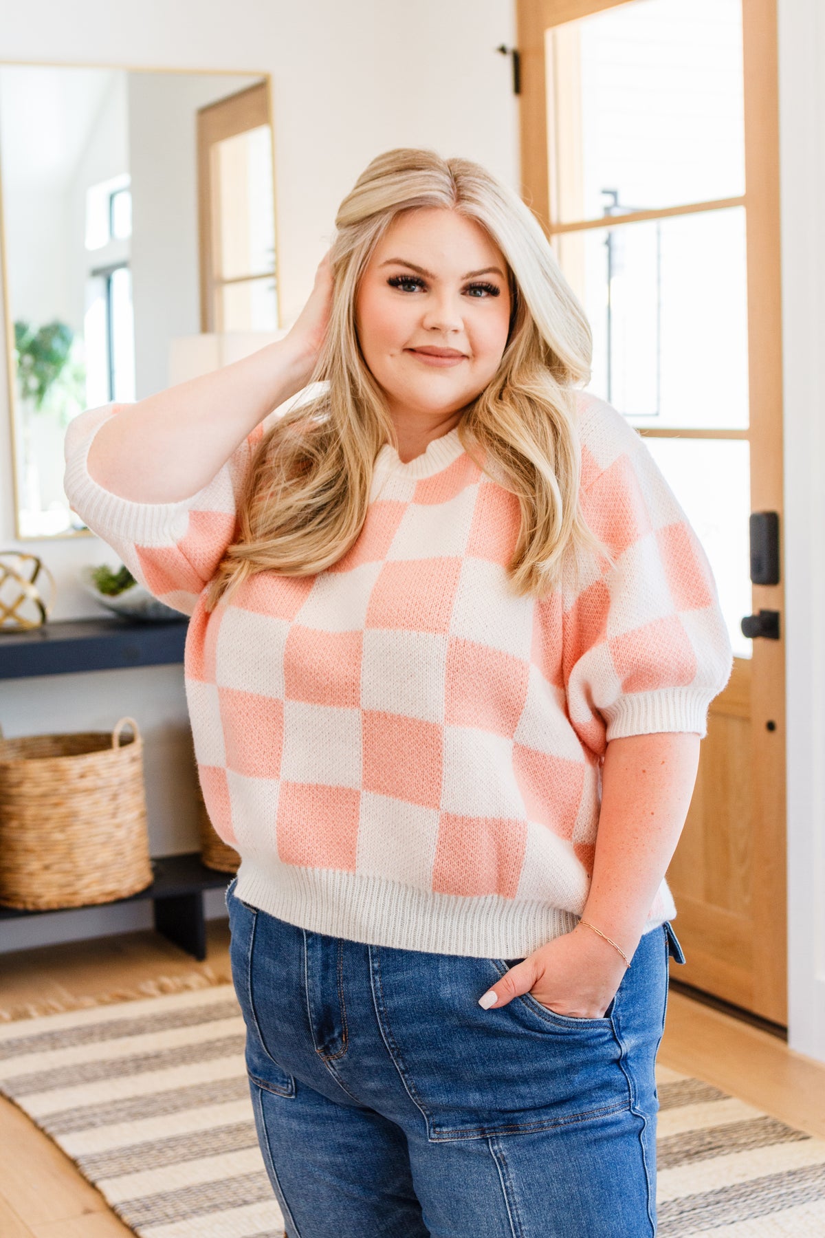 Start Me Up Checkered Sweater - 8/8/2023