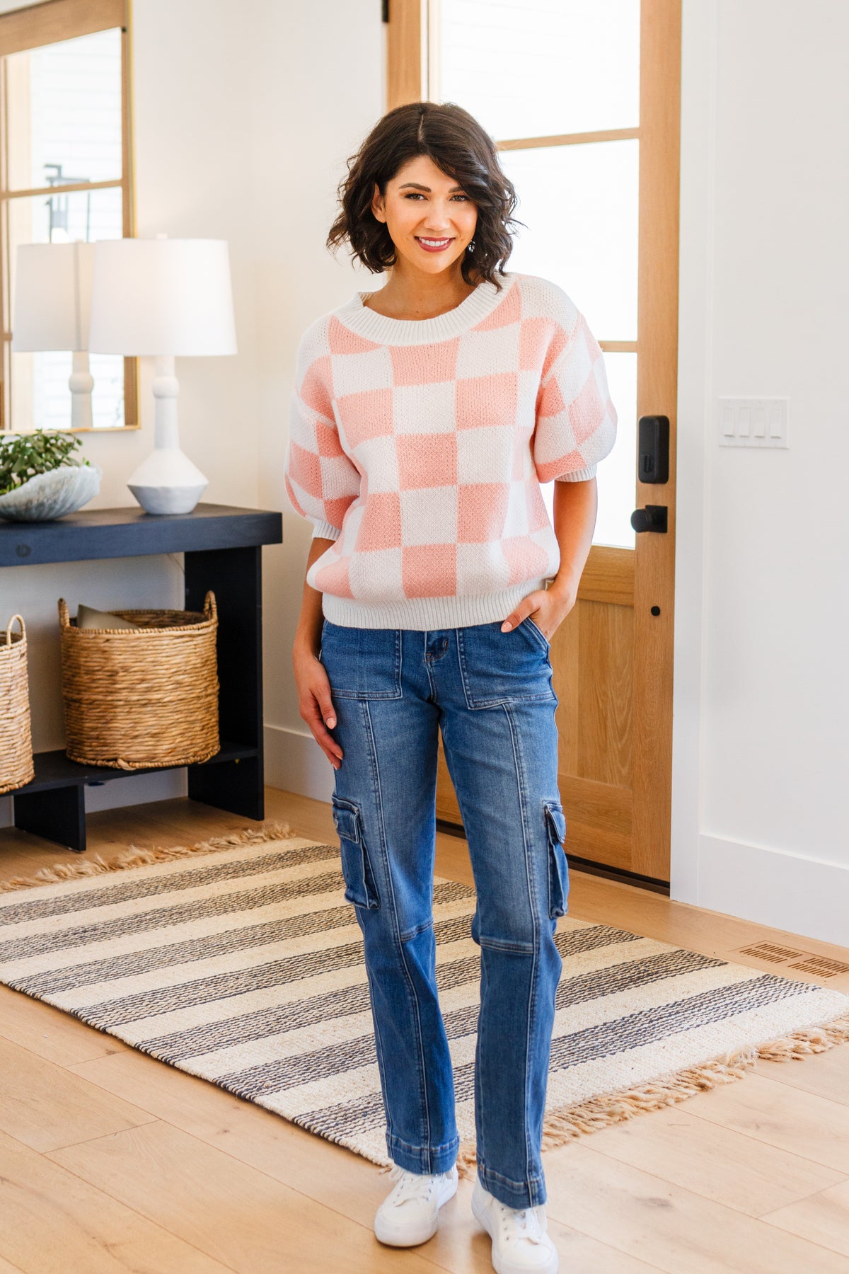 Start Me Up Checkered Sweater - 8/8/2023