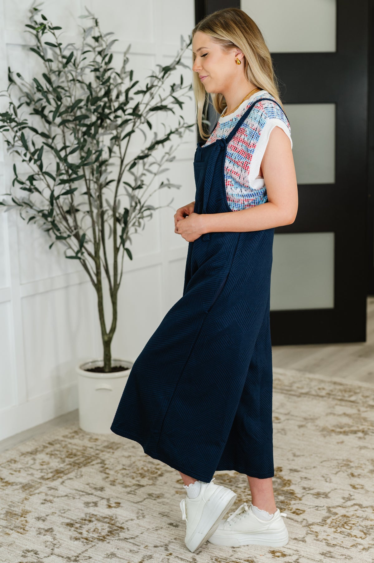 Suit Yourself Adjustable Strap Jumpsuit in Navy - 7/15/2025 NEW