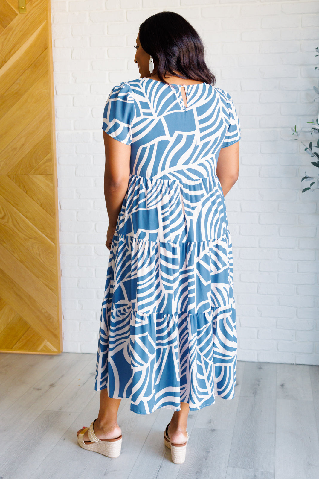 Surf Watch Tiered Midi Dress - 4/21/2025